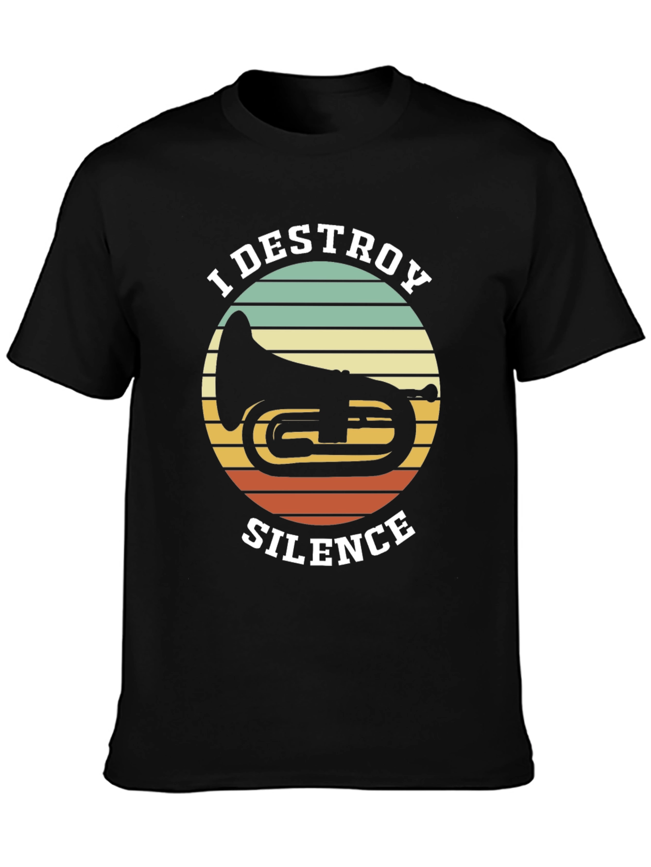 I Destroy Silence Tuba Graphic Tee