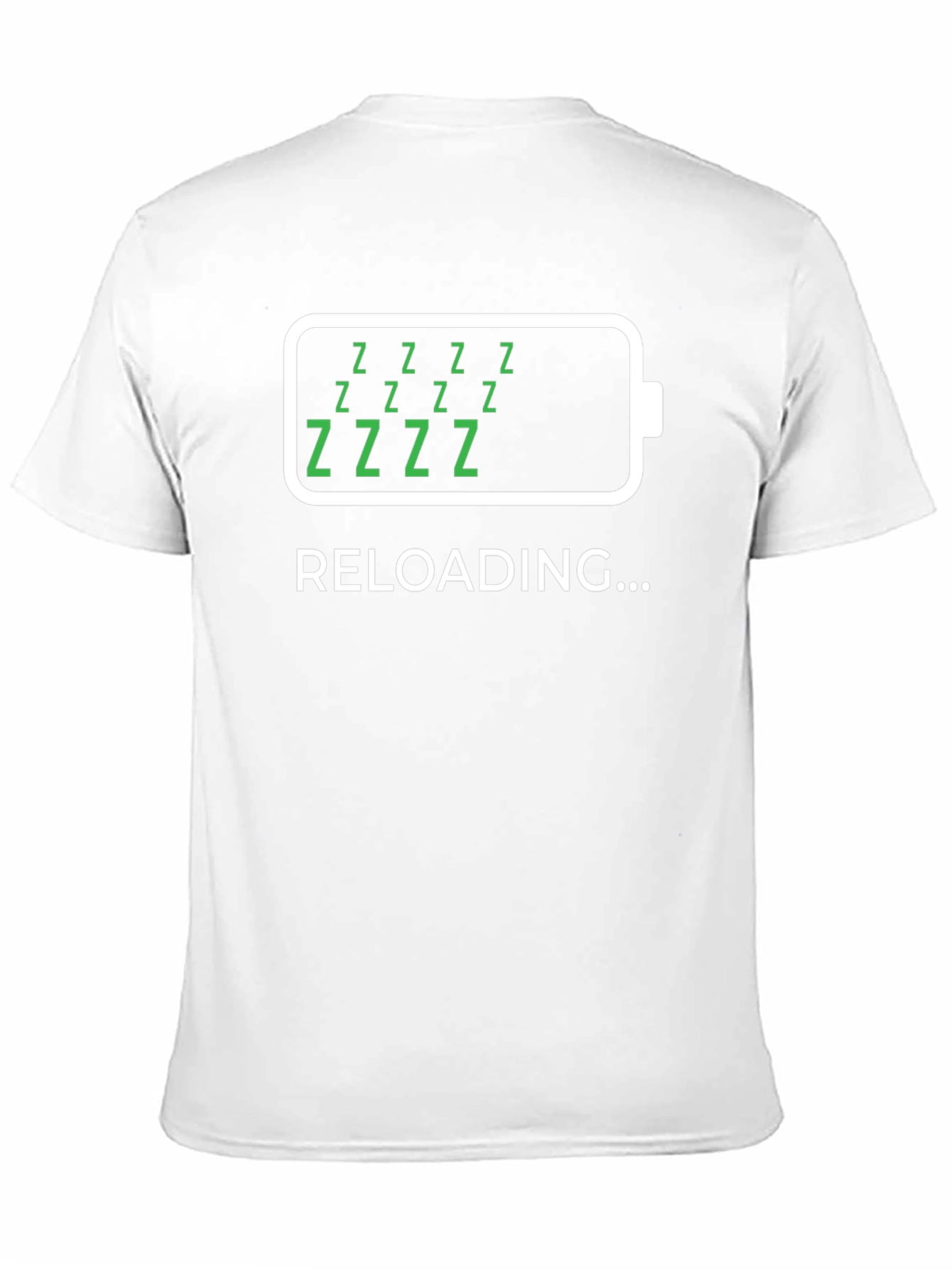 RELOADING... Battery Graphic T-Shirt - Recharge & Relax!