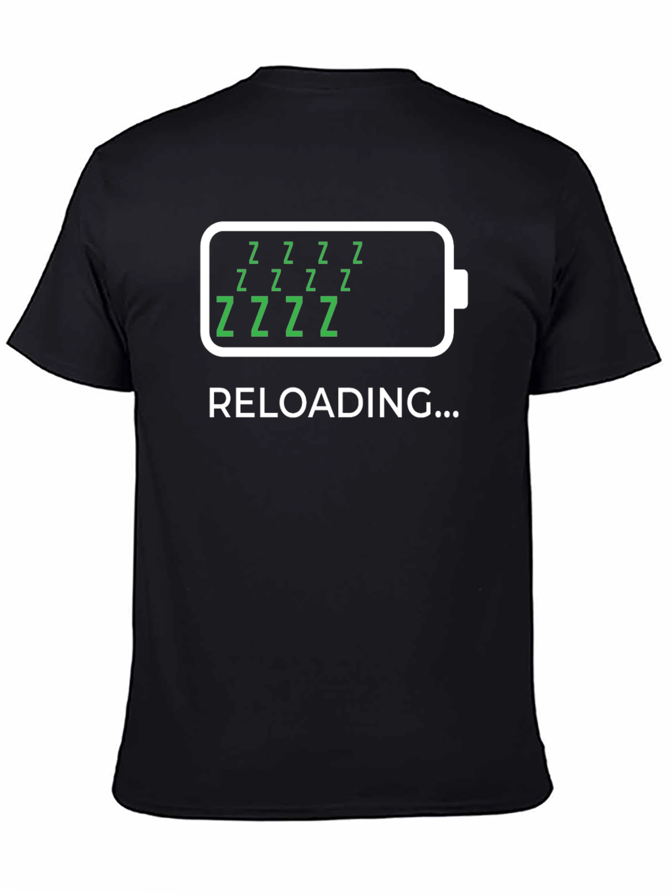 RELOADING... Battery Graphic T-Shirt - Recharge & Relax!