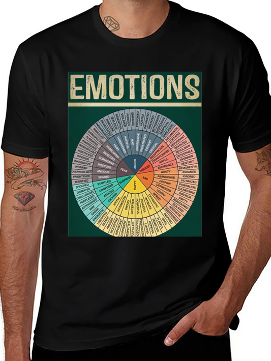 Emotions Wheel Graphic T-Shirt