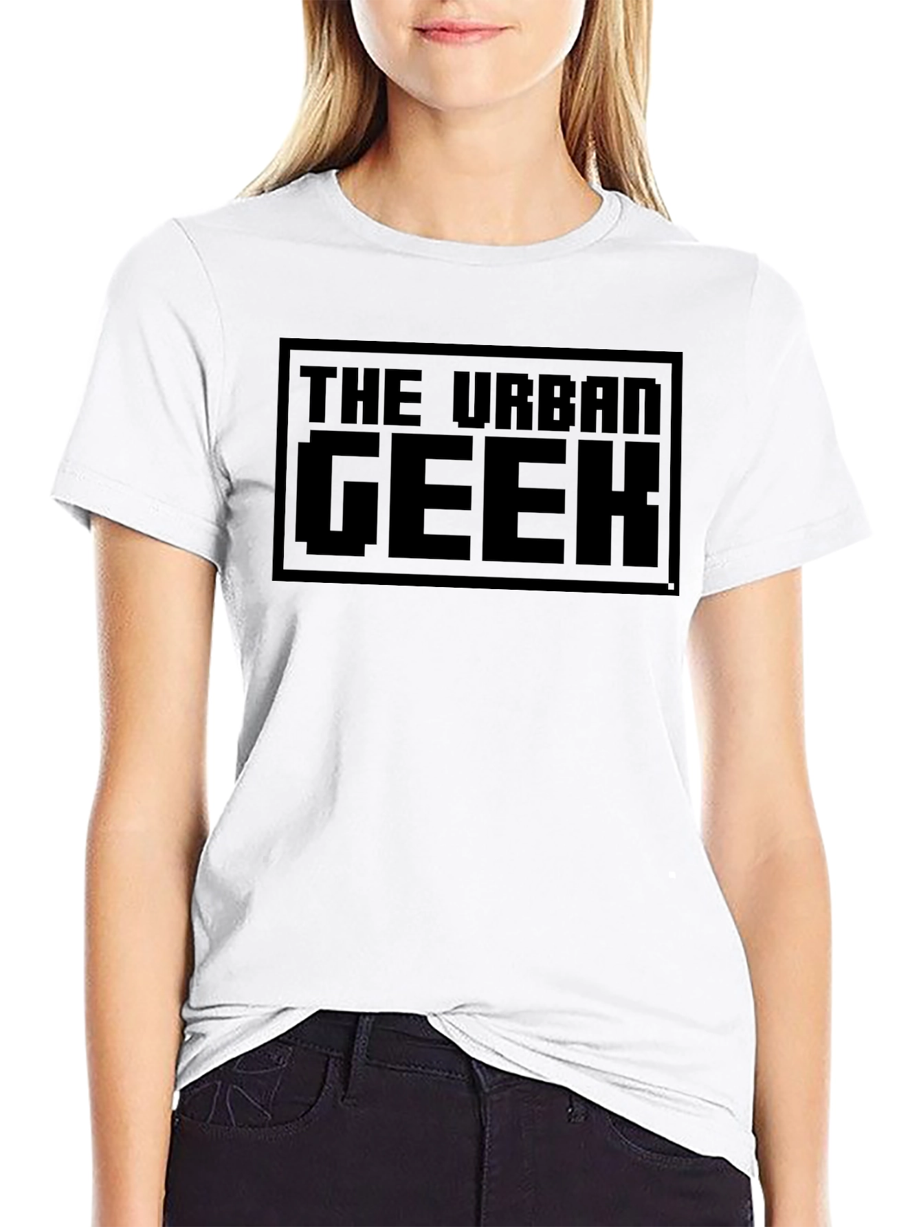 The Urban Geek Black Graphic T-Shirt