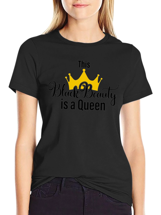 Black Beauty Queen T-Shirt - Stylish Graphic Tee