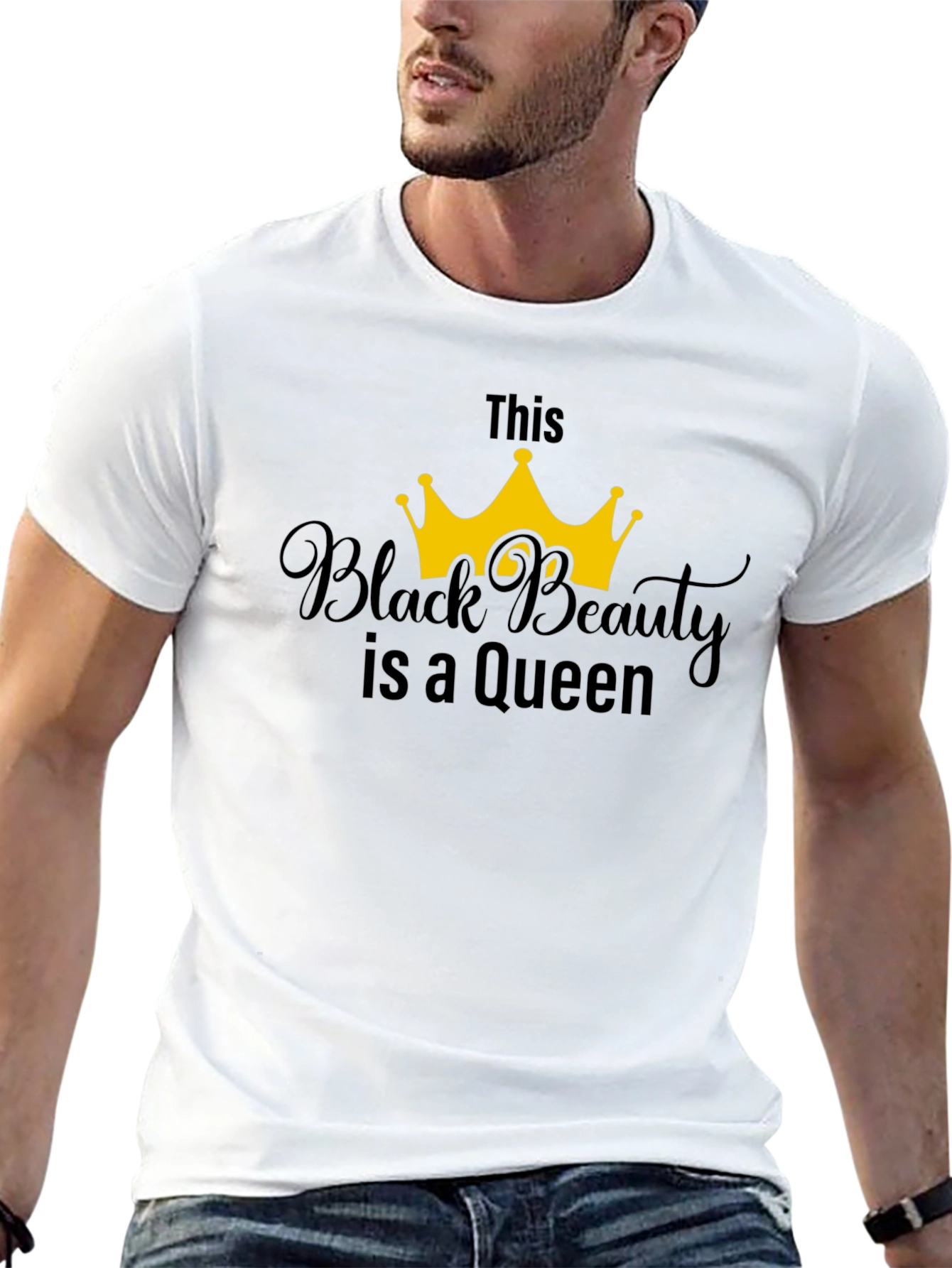 Black Beauty Queen T-Shirt - Stylish Graphic Tee