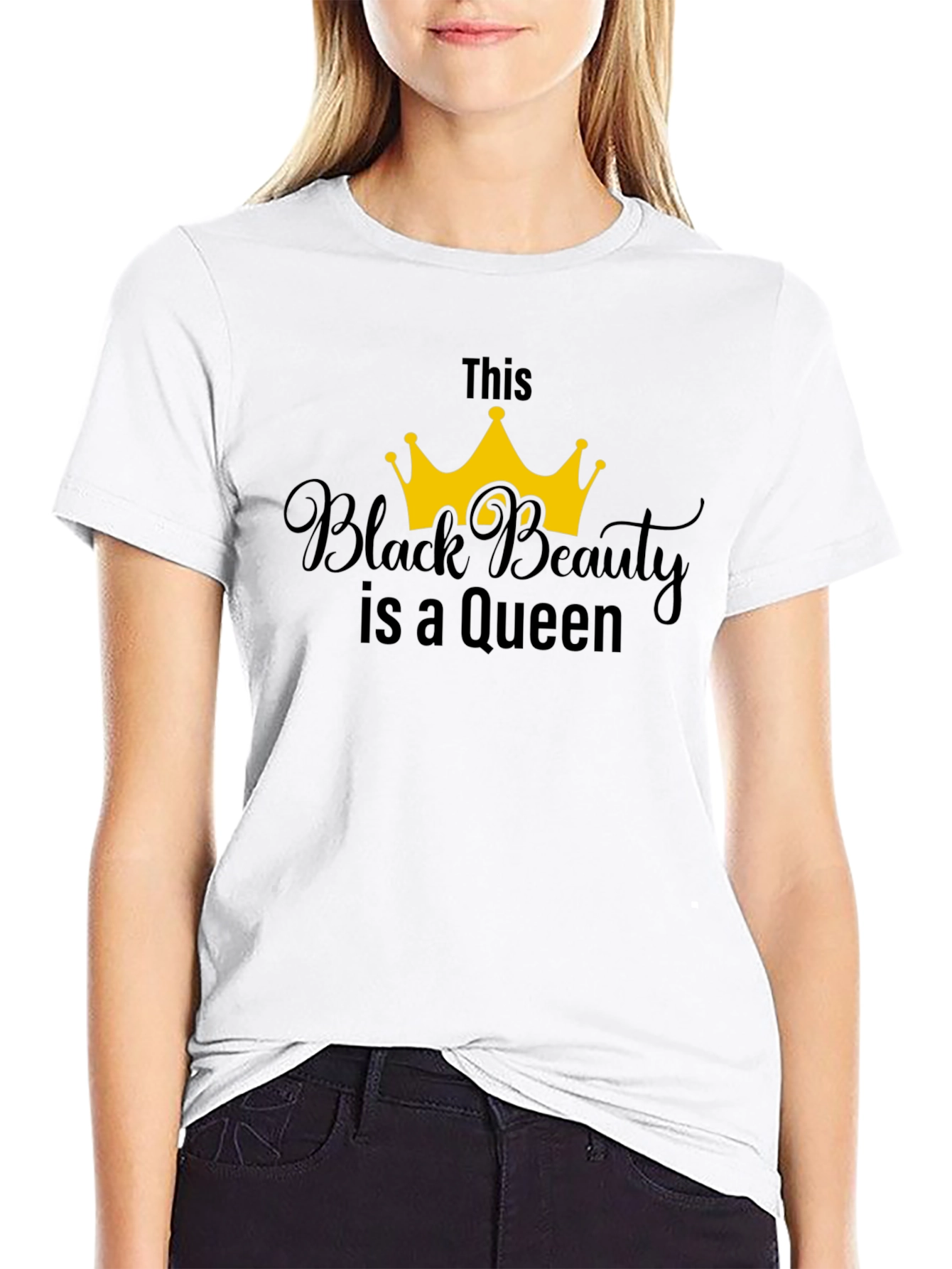 Black Beauty Queen T-Shirt - Stylish Graphic Tee