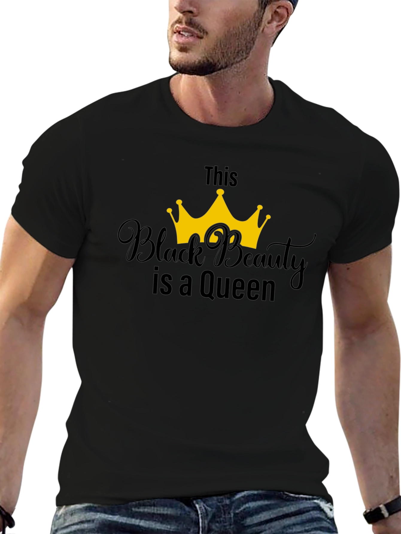 Black Beauty Queen T-Shirt - Stylish Graphic Tee