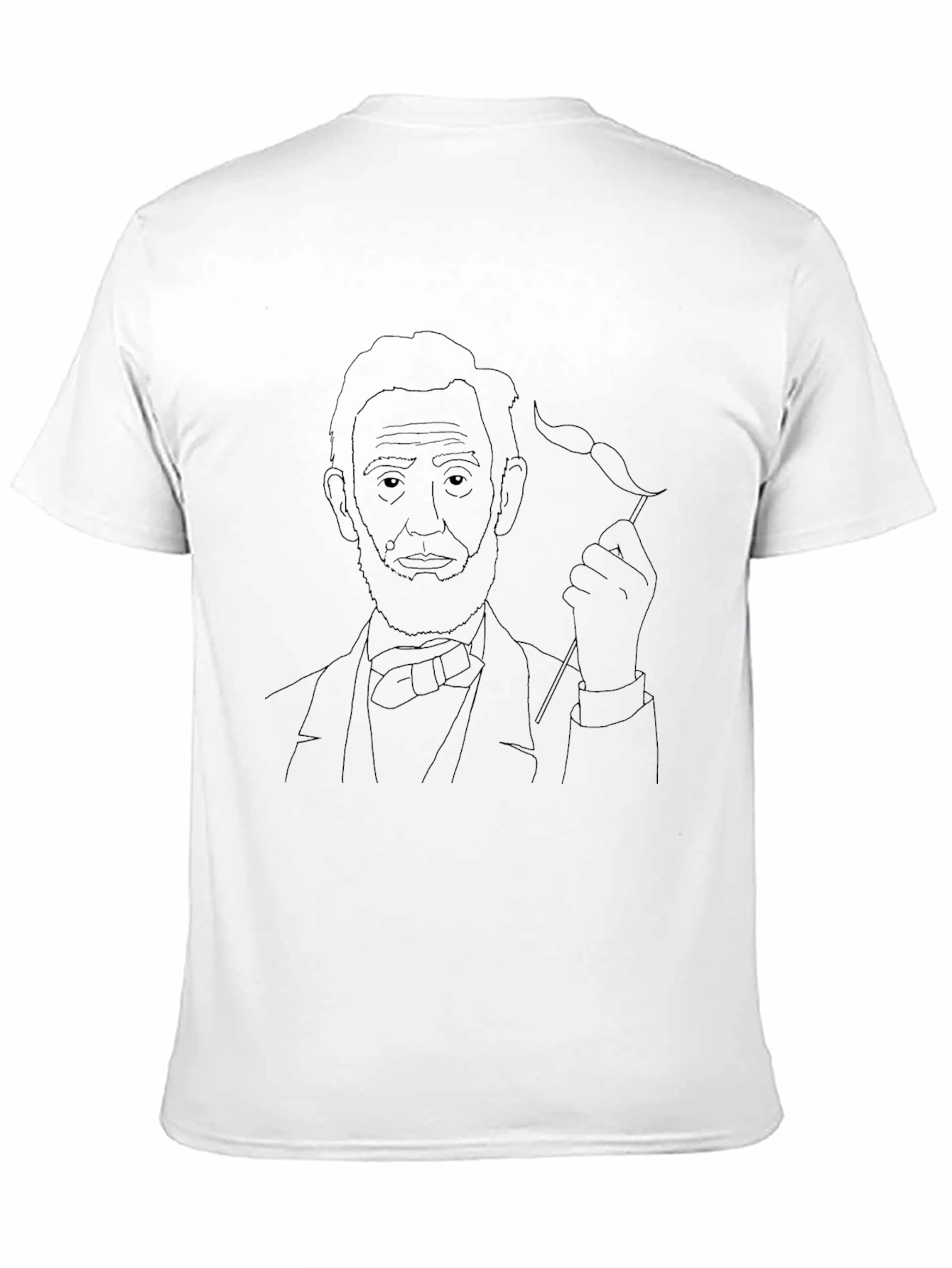 Lincoln Line Art Graphic Tee - Black