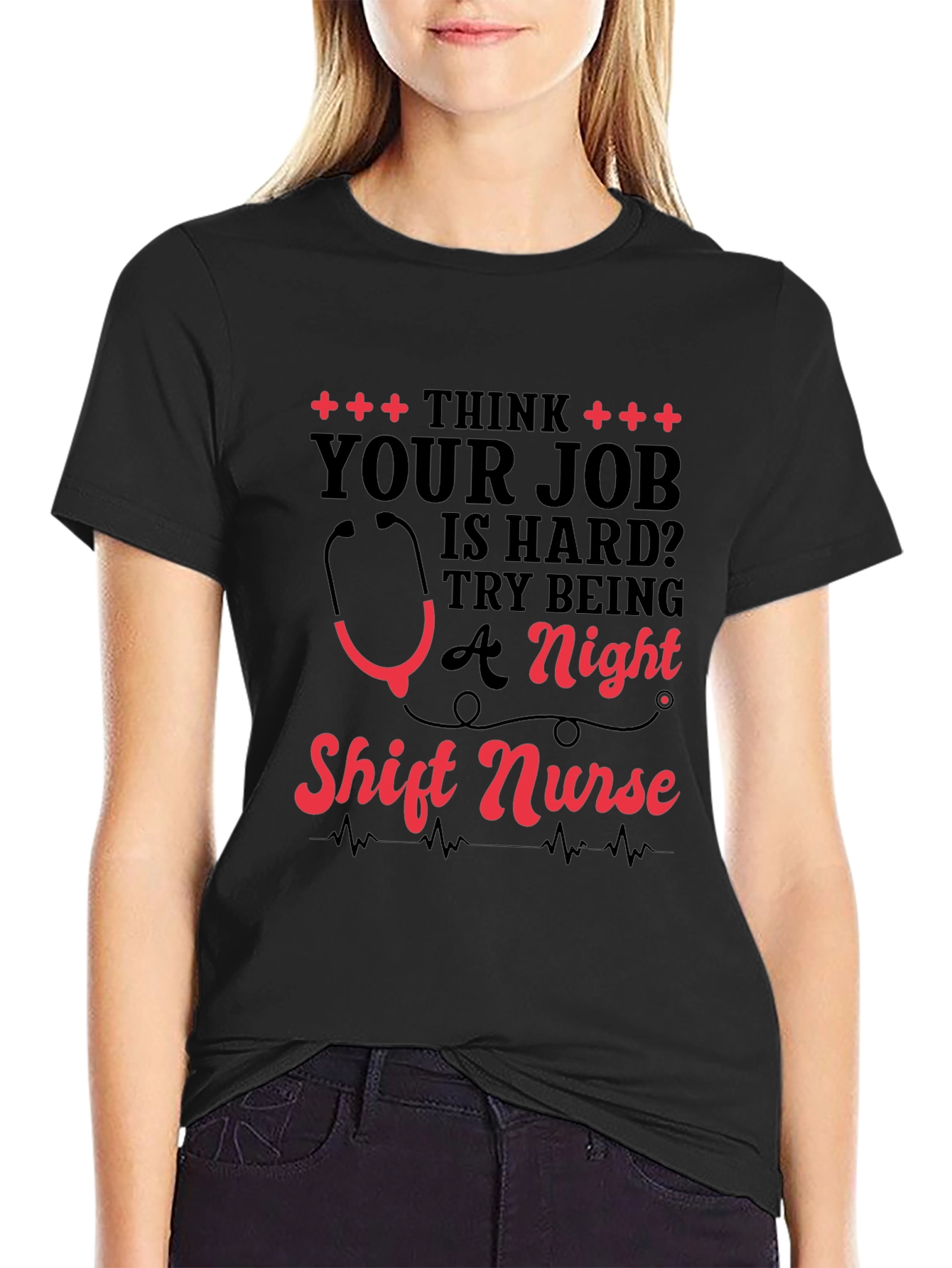 Night Shift Nurse T-Shirt: Hard Job Appreciation