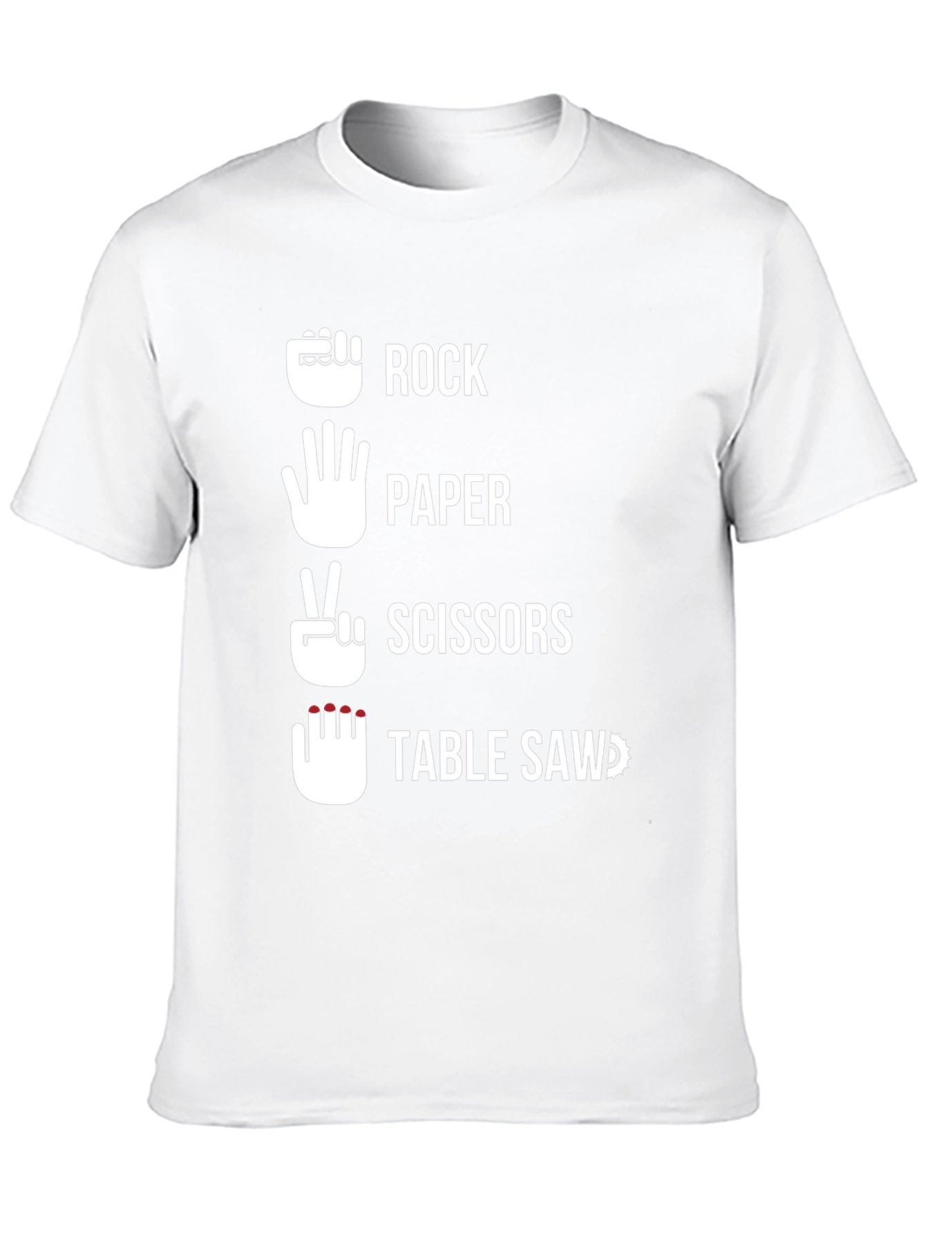Rock Paper Scissors Table Saw T-Shirt