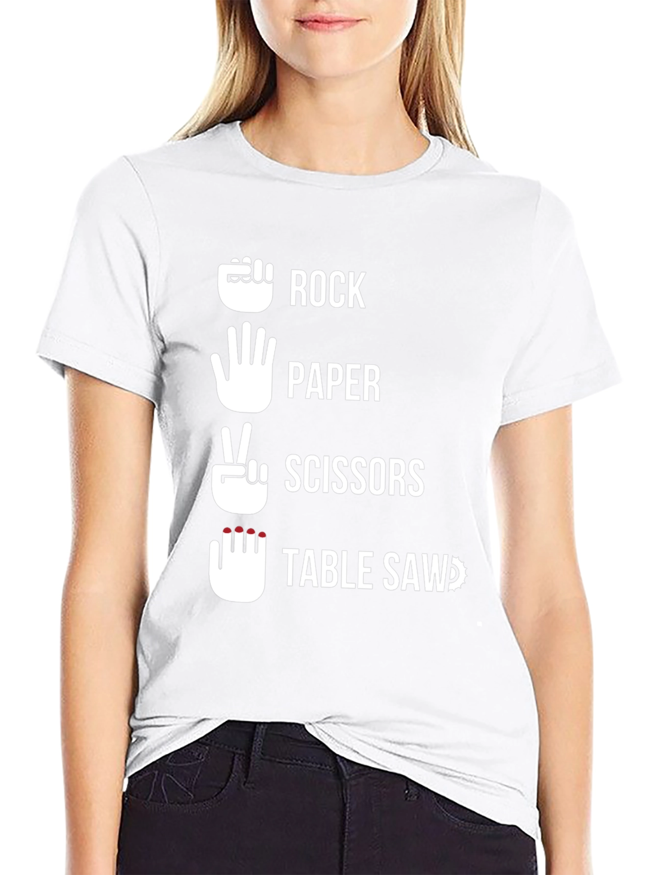 Rock Paper Scissors Table Saw T-Shirt