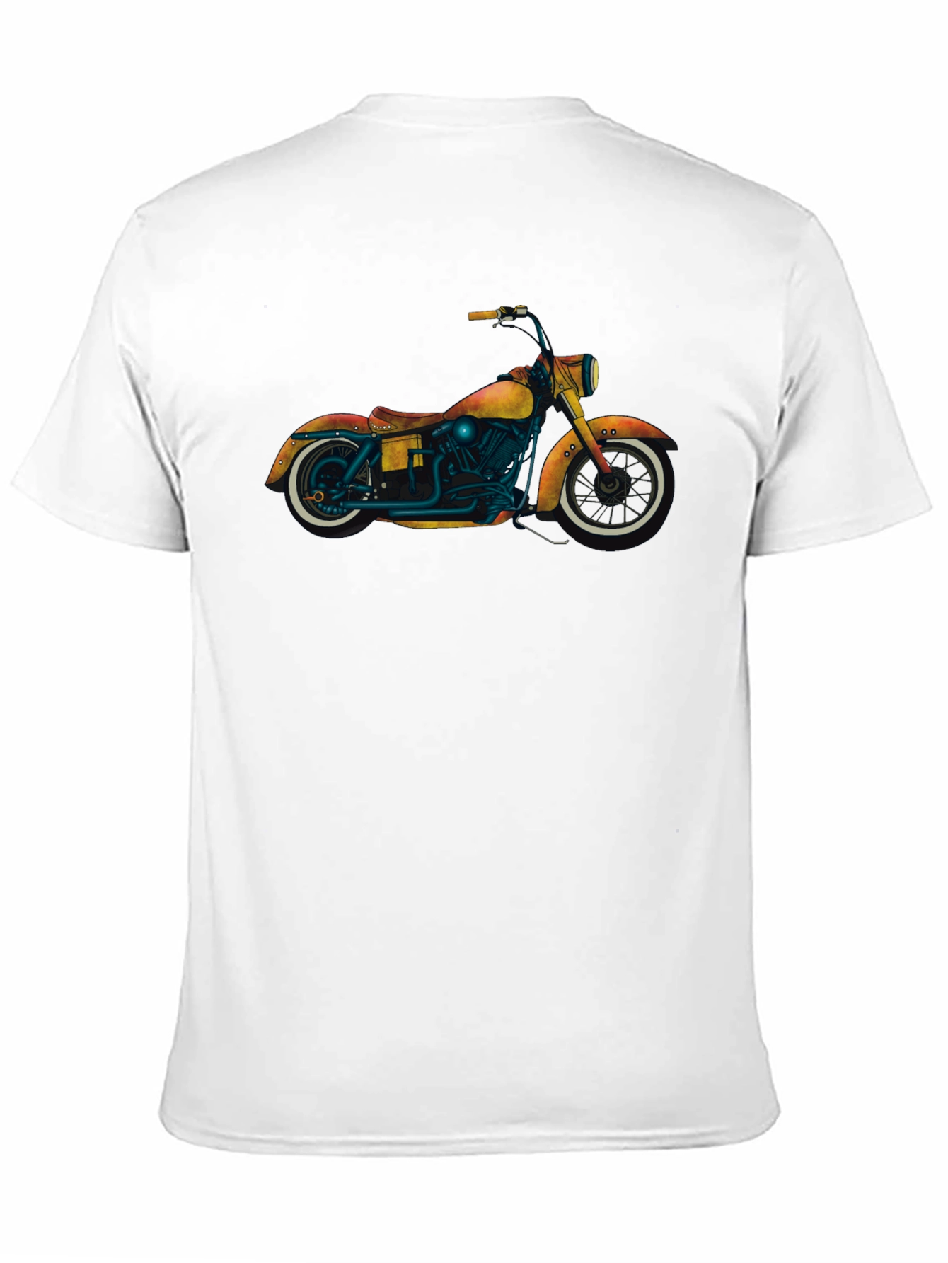 Motorcycle Graphic Black T-Shirt