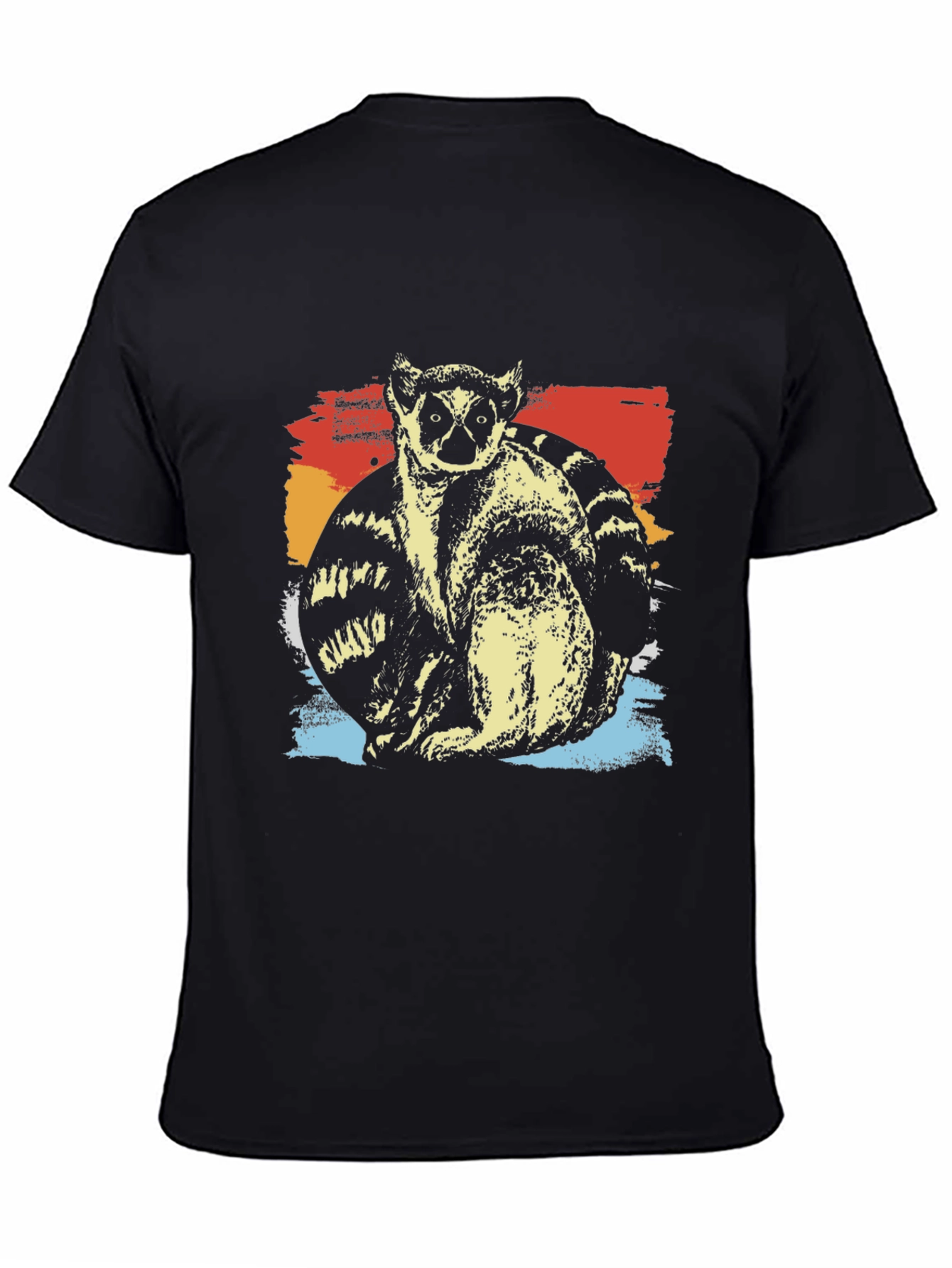 Lemur Graphic Tee - Cool Retro Design