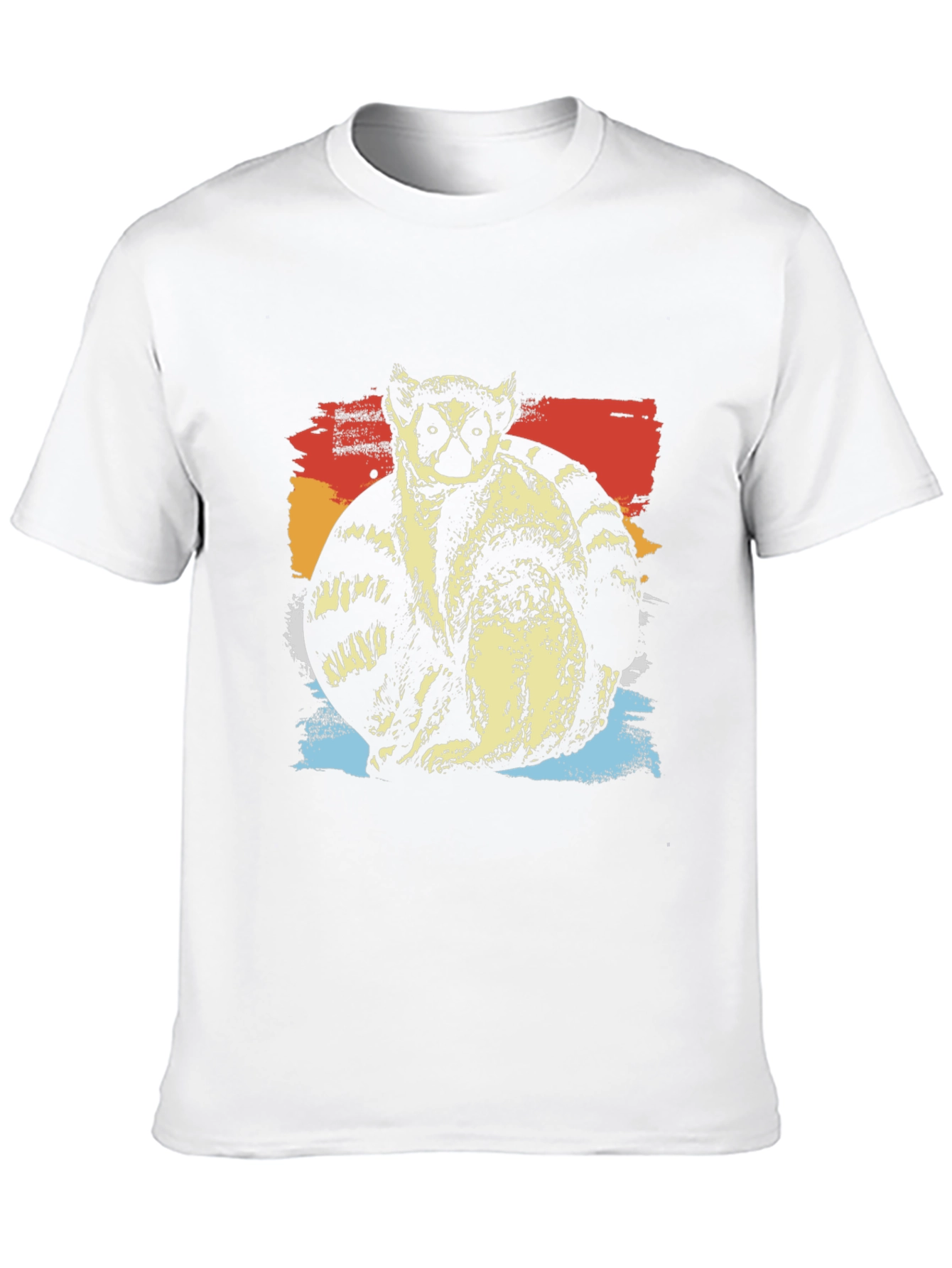 Lemur Graphic Tee - Cool Retro Design
