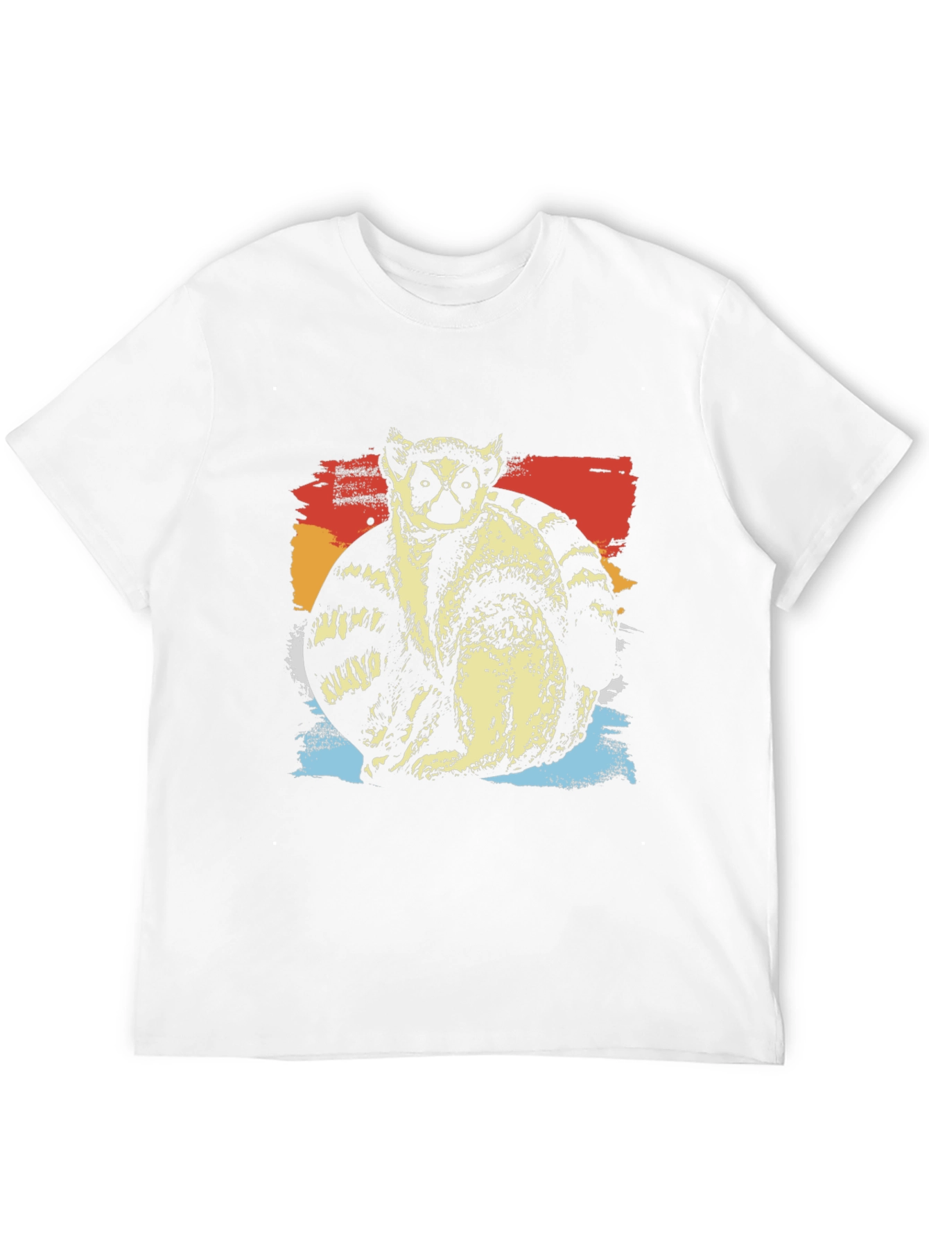 Lemur Graphic Tee - Cool Retro Design