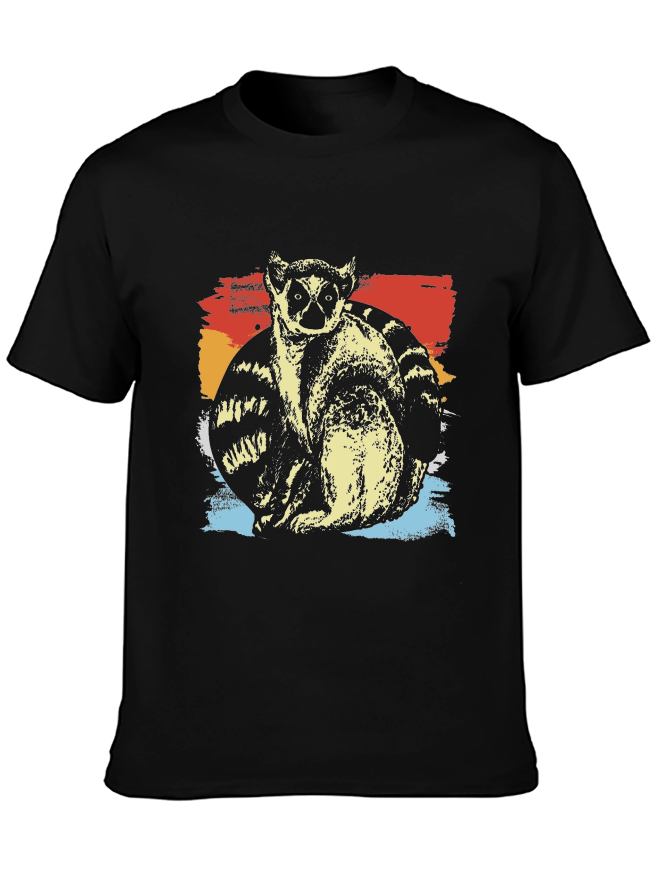 Lemur Graphic Tee - Cool Retro Design