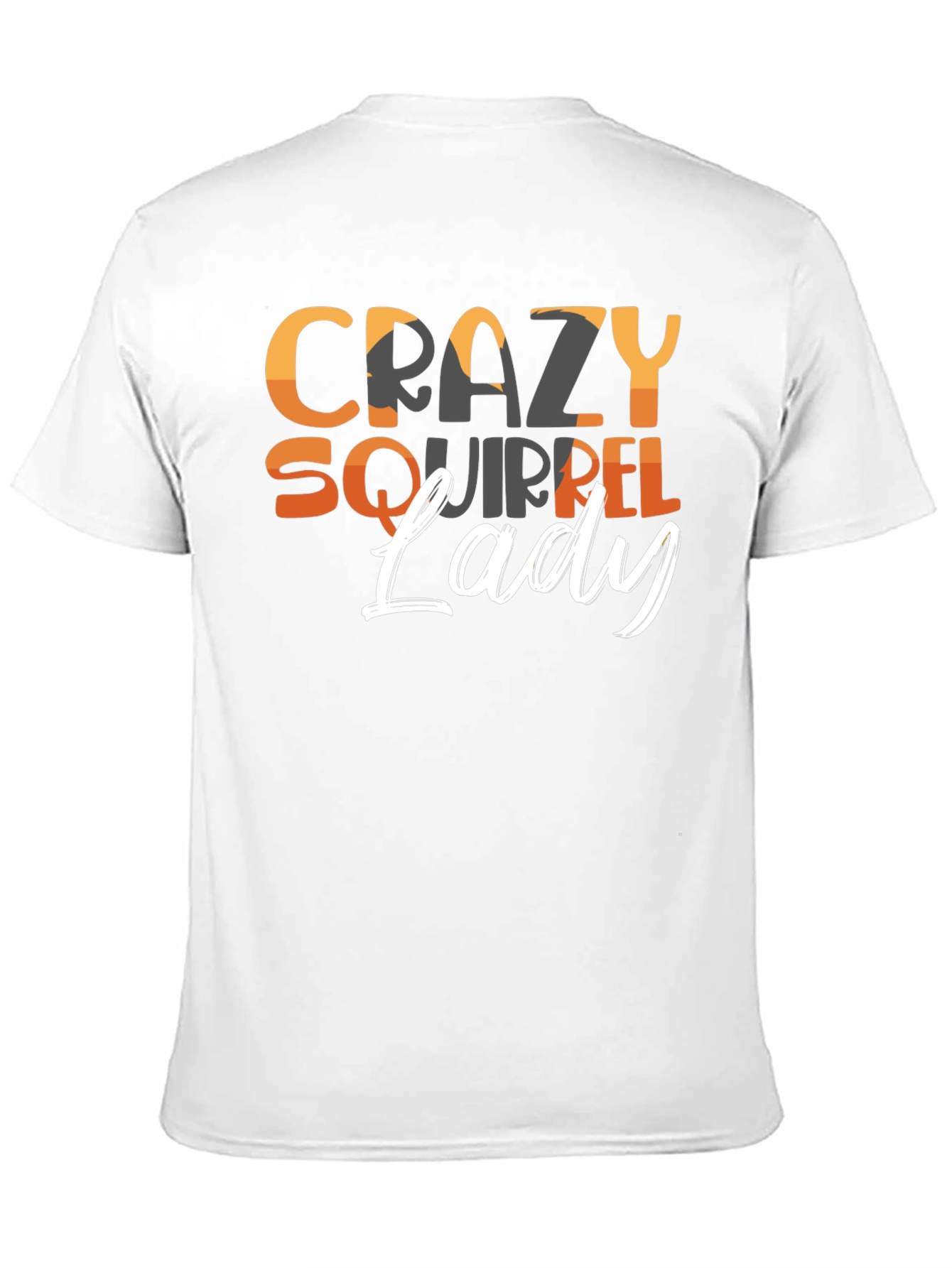 Crazy Squirrel Lady Graphic T-Shirt - Black