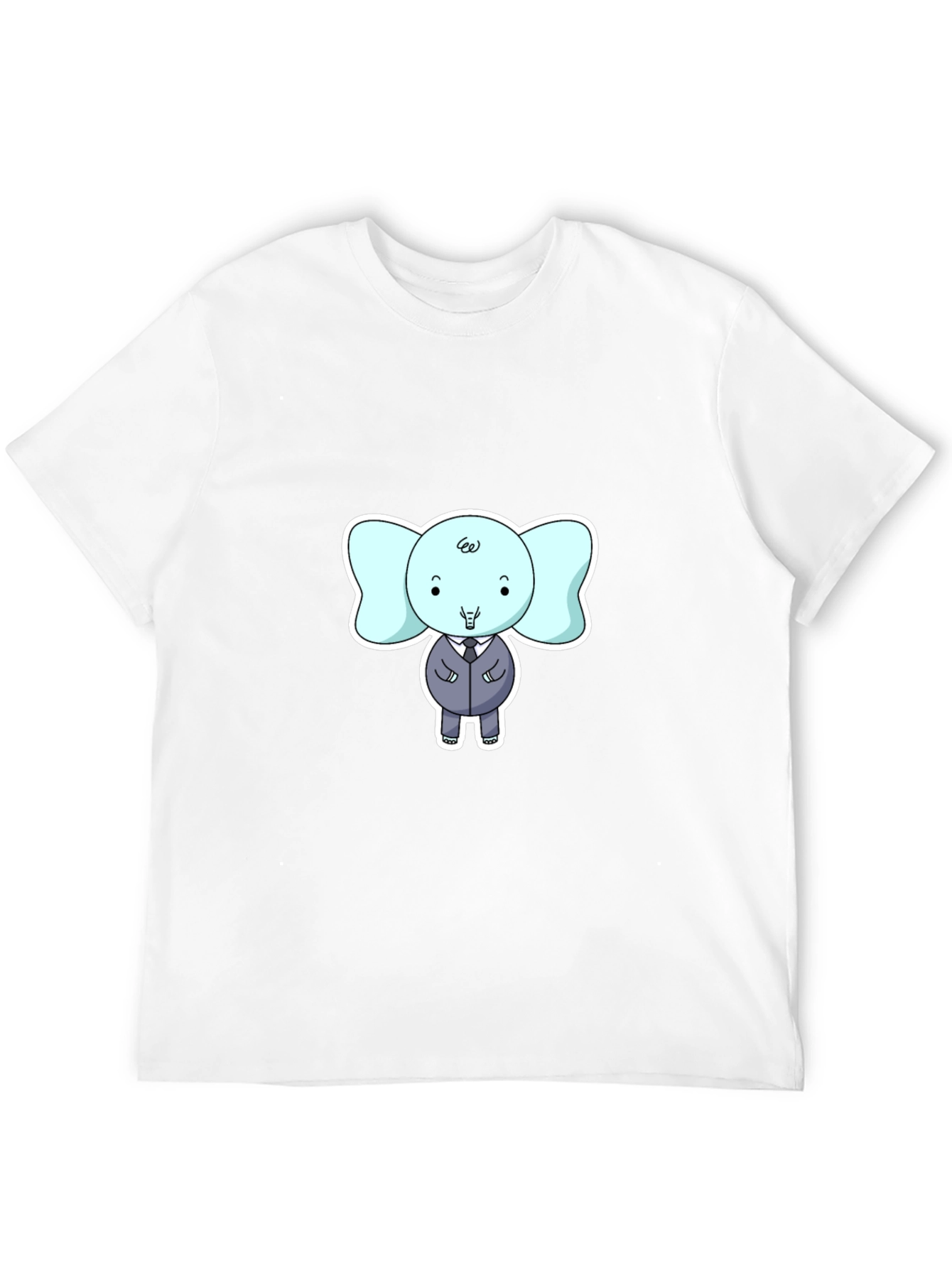 Elephant in Suit Graphic T-Shirt