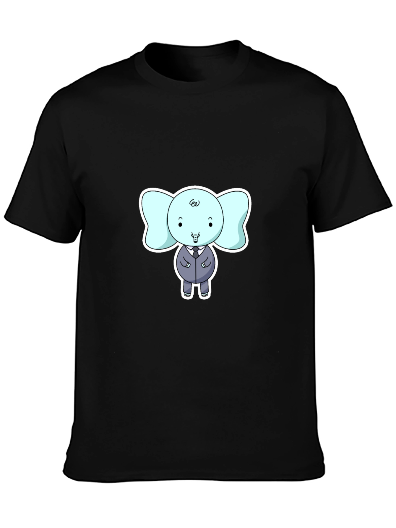 Elephant in Suit Graphic T-Shirt