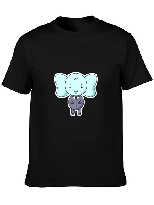 Elephant in Suit Graphic T-Shirt