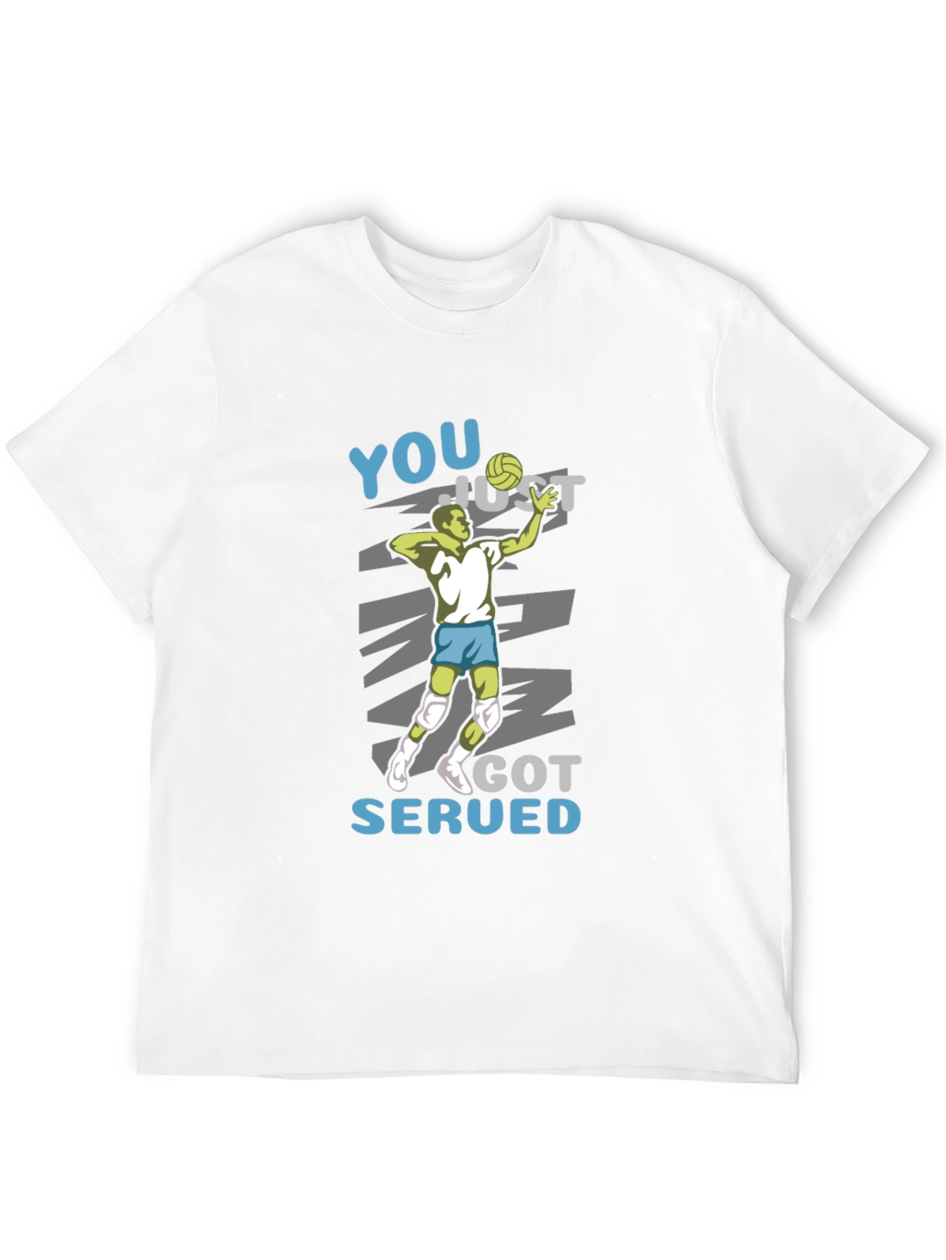 Volleyball Player You Just Got Served Black T-Shirt