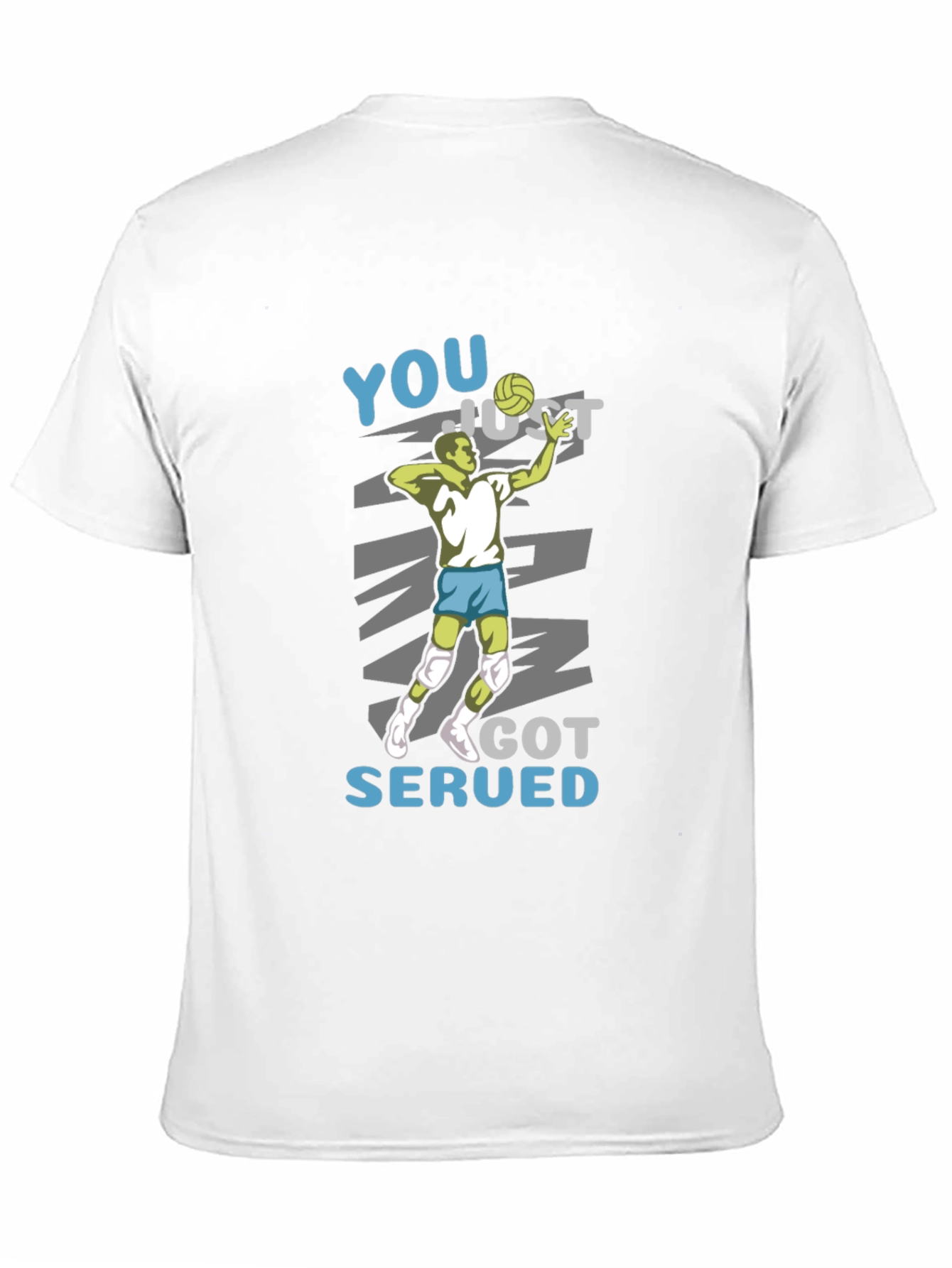 Volleyball Player You Just Got Served Black T-Shirt