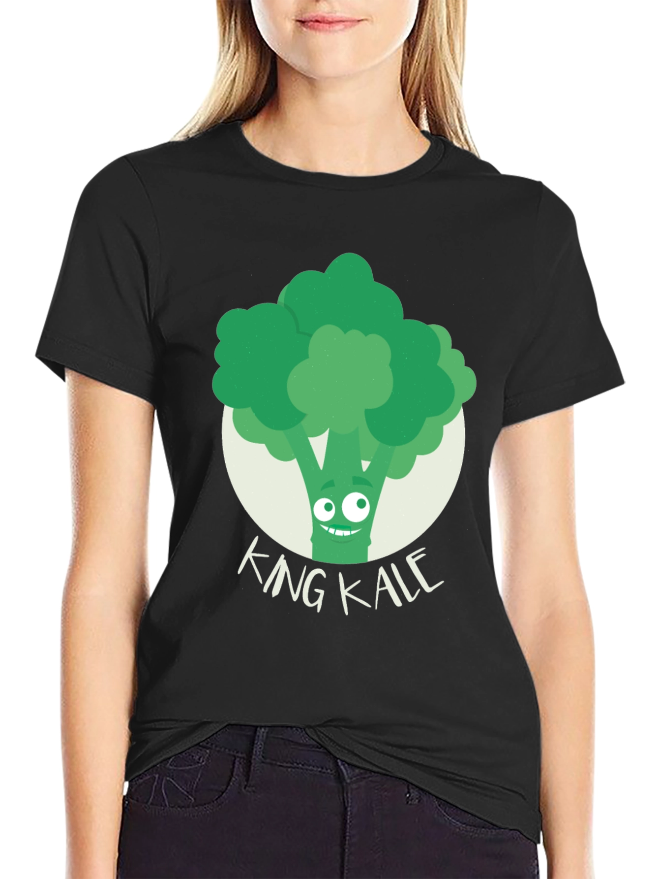King Kale Graphic T-Shirt - Funny Vegan Tee