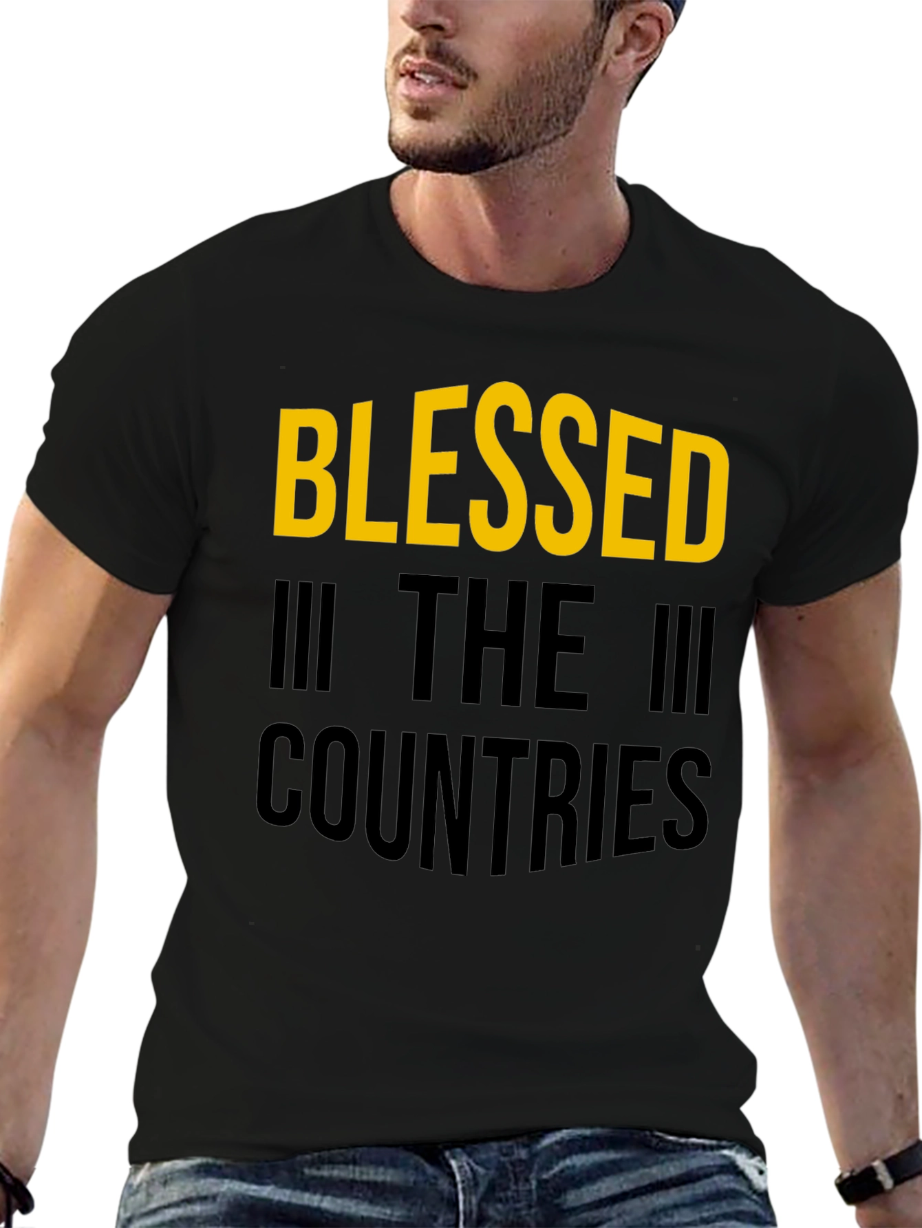 Blessed In The Countries Black T-Shirt