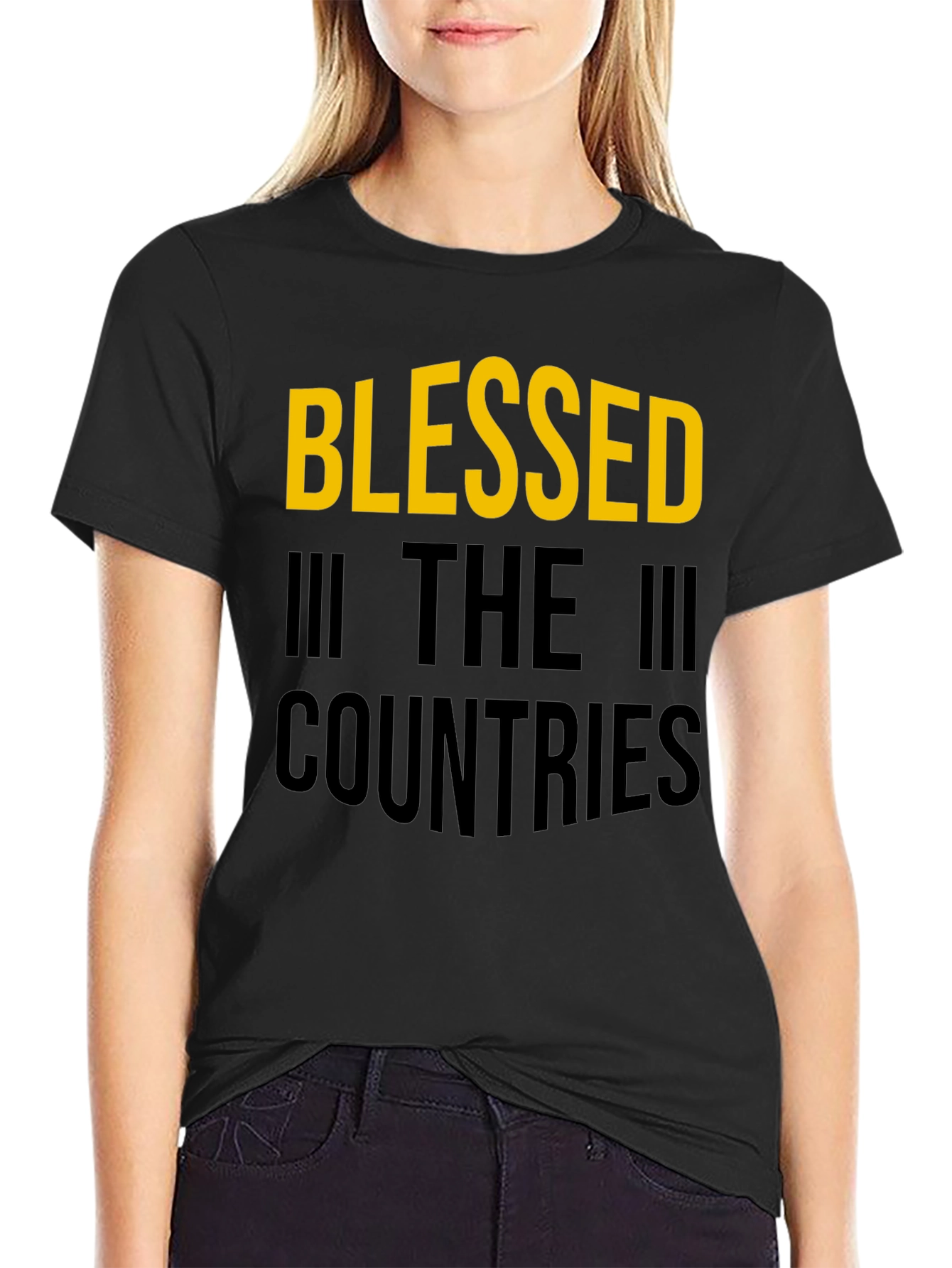 Blessed In The Countries Black T-Shirt