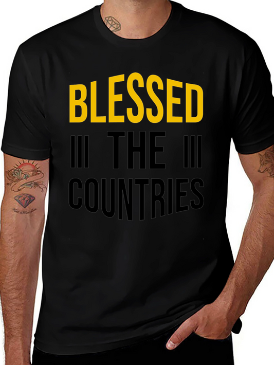 Blessed In The Countries Black T-Shirt