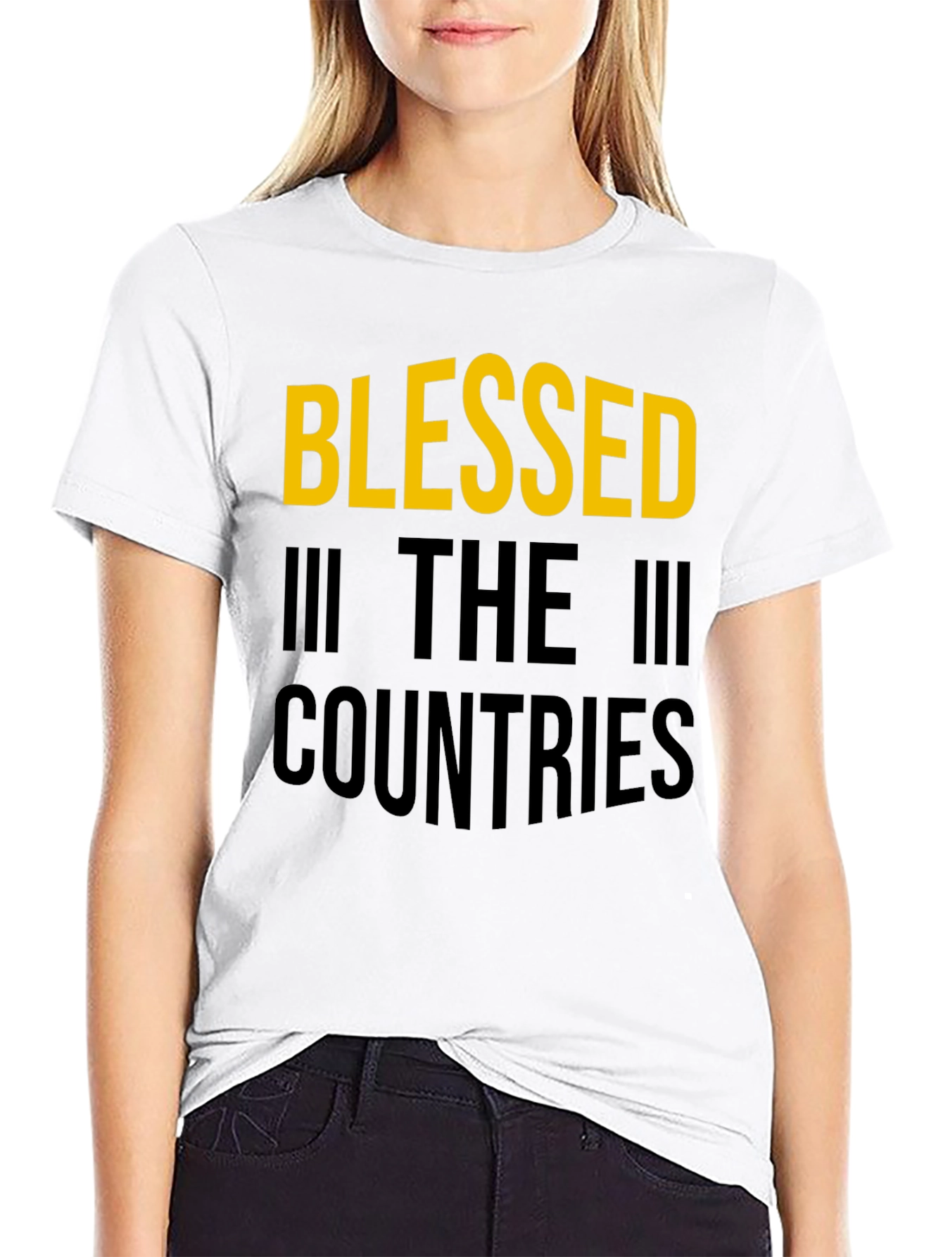 Blessed In The Countries Black T-Shirt