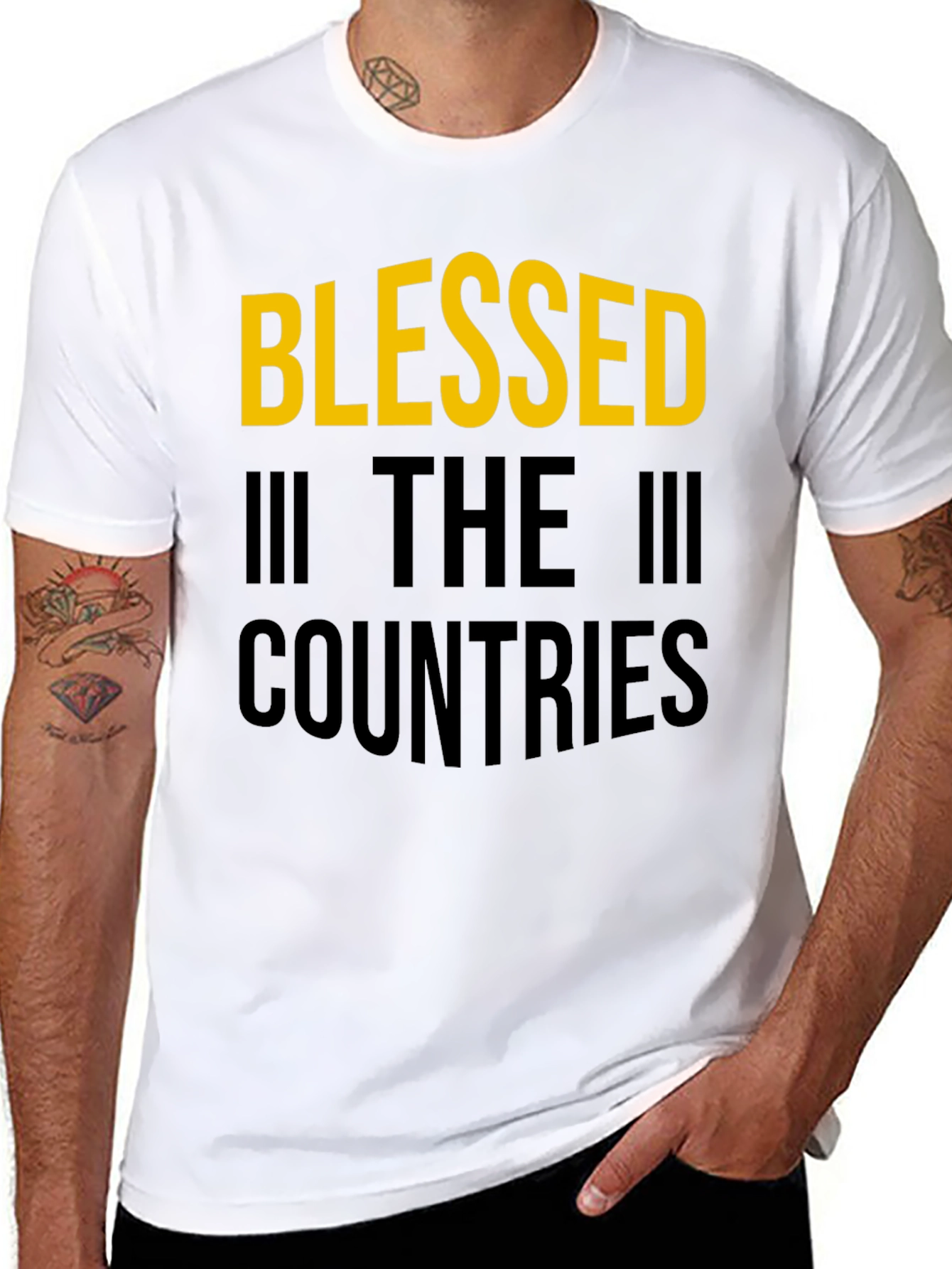 Blessed In The Countries Black T-Shirt