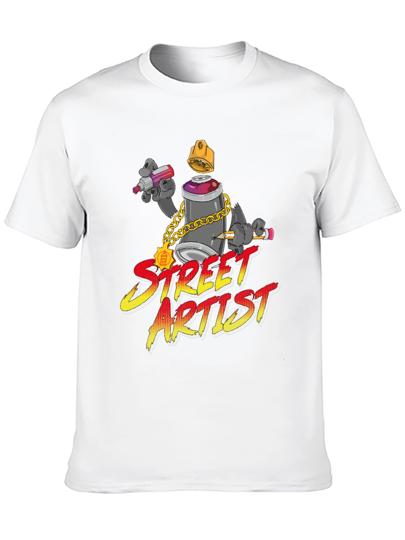 Street Artist Graphic Tee - Urban Art Style