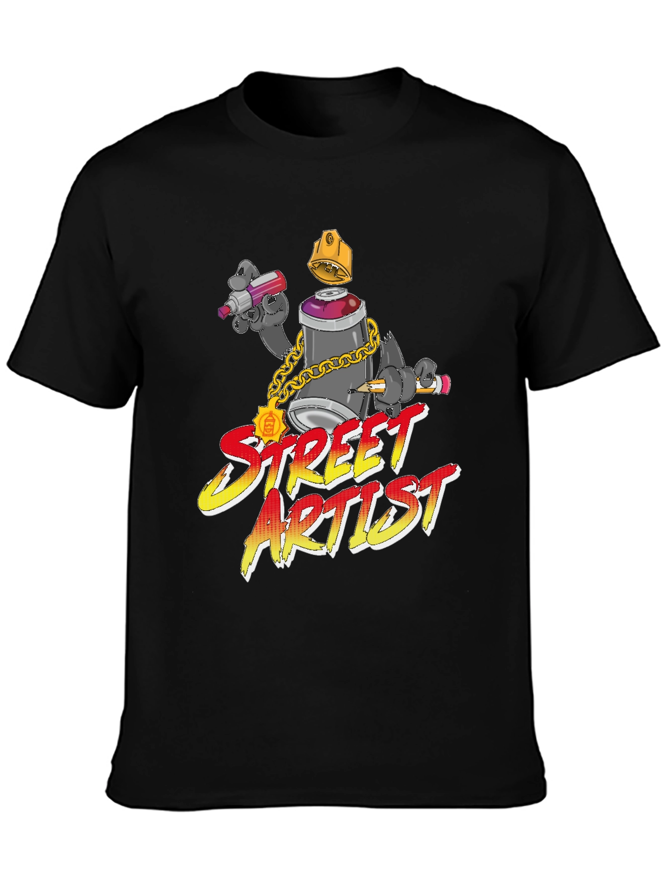 Street Artist Graphic Tee - Urban Art Style
