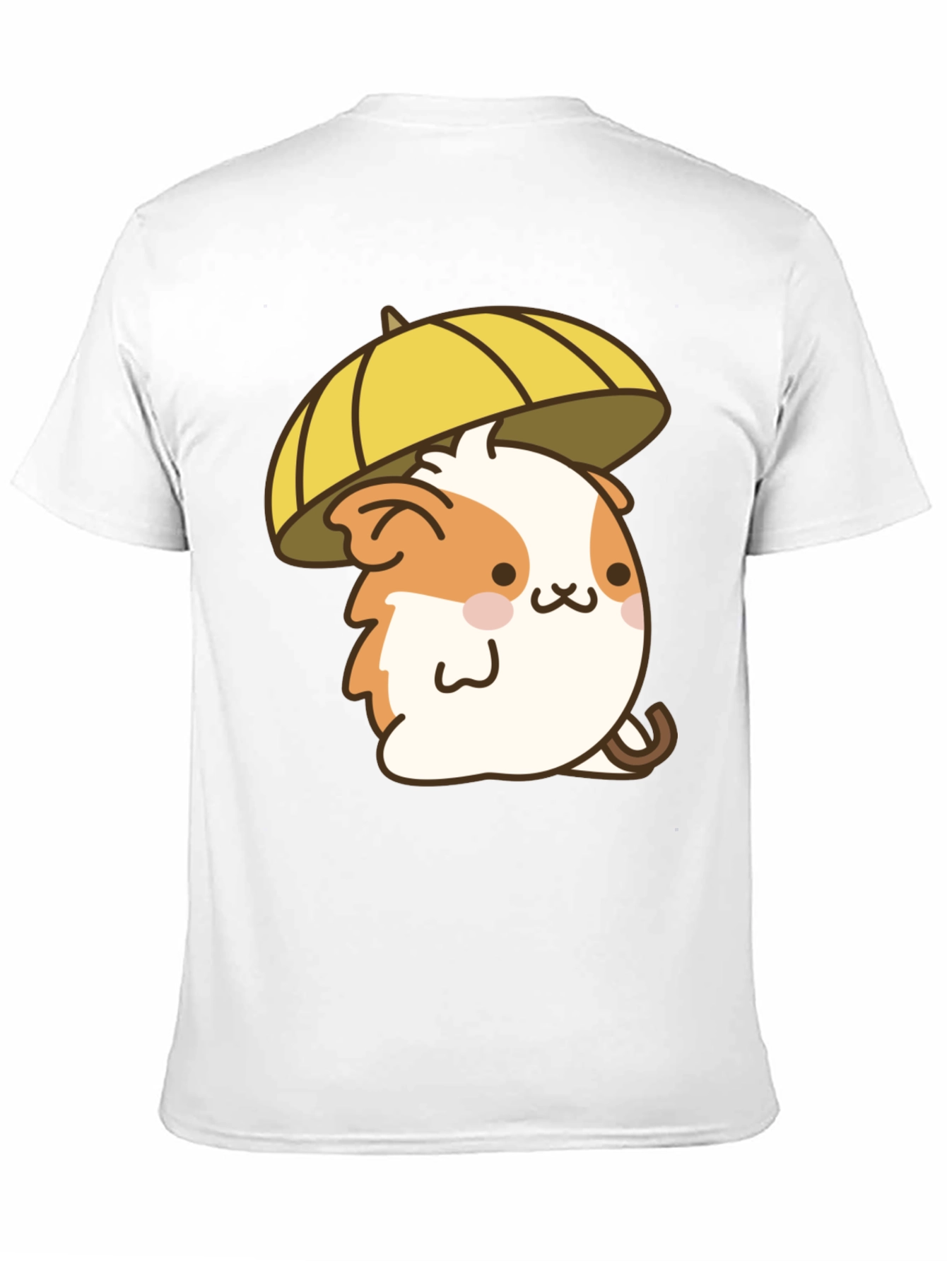 Cute Hamster Umbrella Black T-Shirt