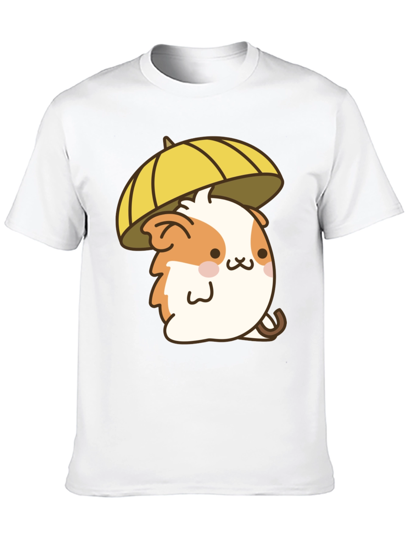 Cute Hamster Umbrella Black T-Shirt