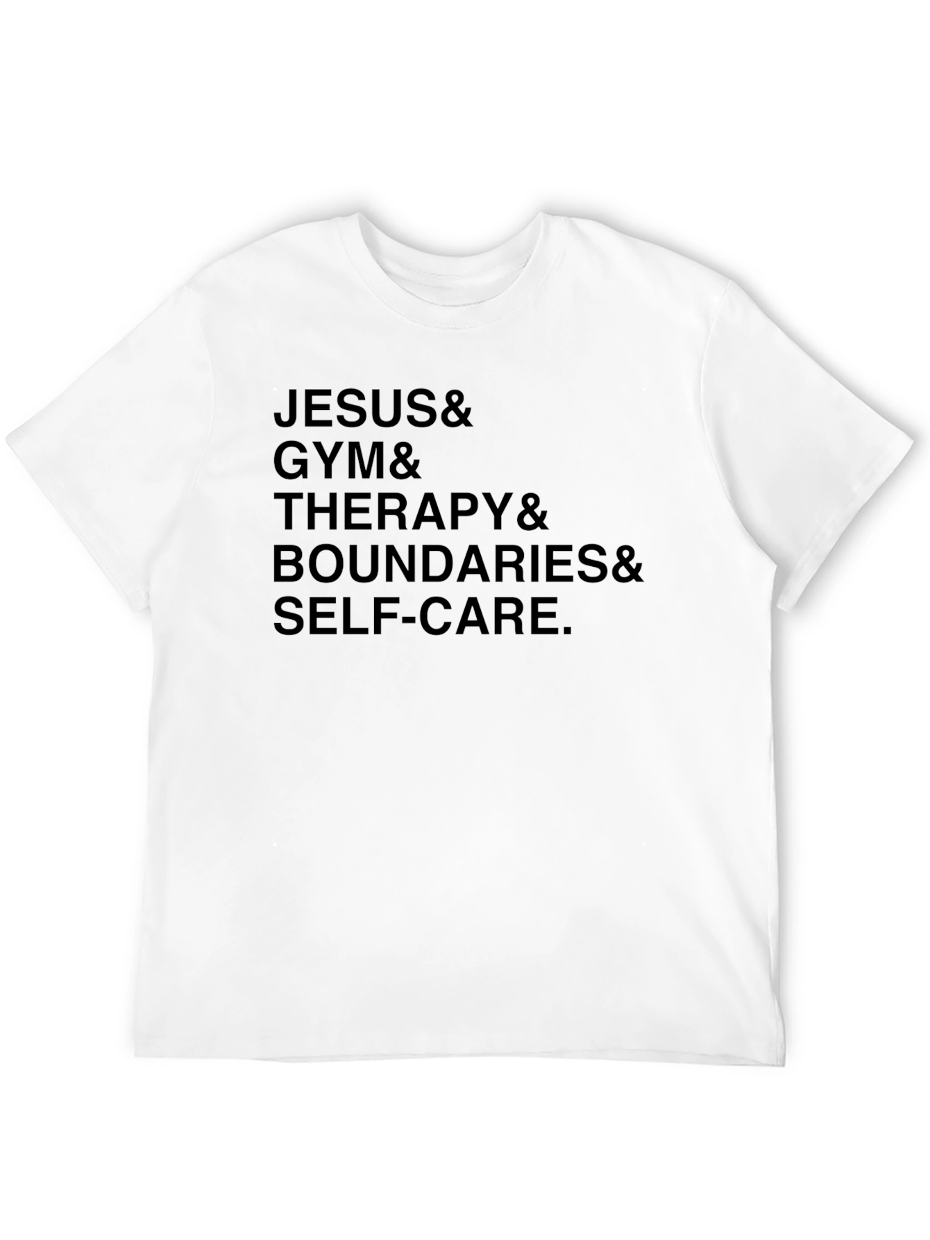 Jesus & Gym & Therapy Mens Graphic Tee