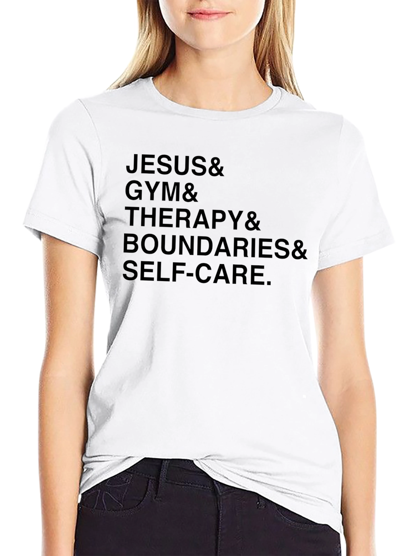 Jesus & Gym & Therapy Mens Graphic Tee