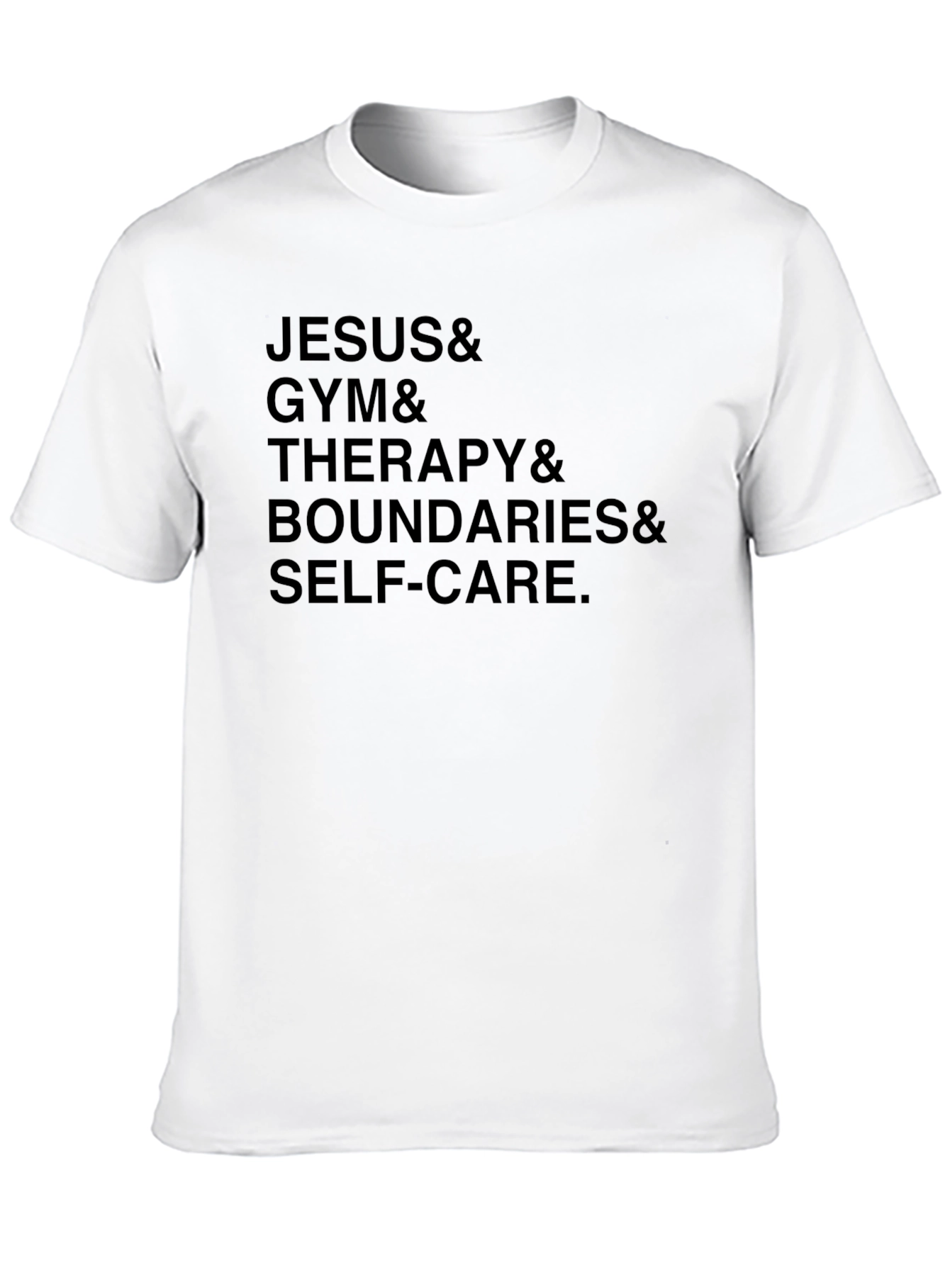 Jesus & Gym & Therapy Mens Graphic Tee