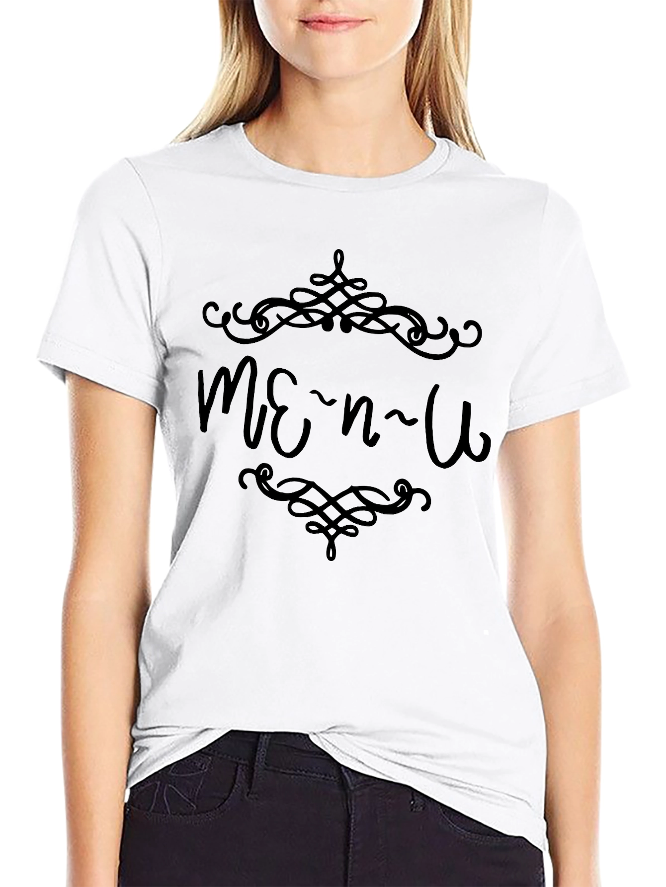 Stylish Menu Graphic Tee - Unique Design