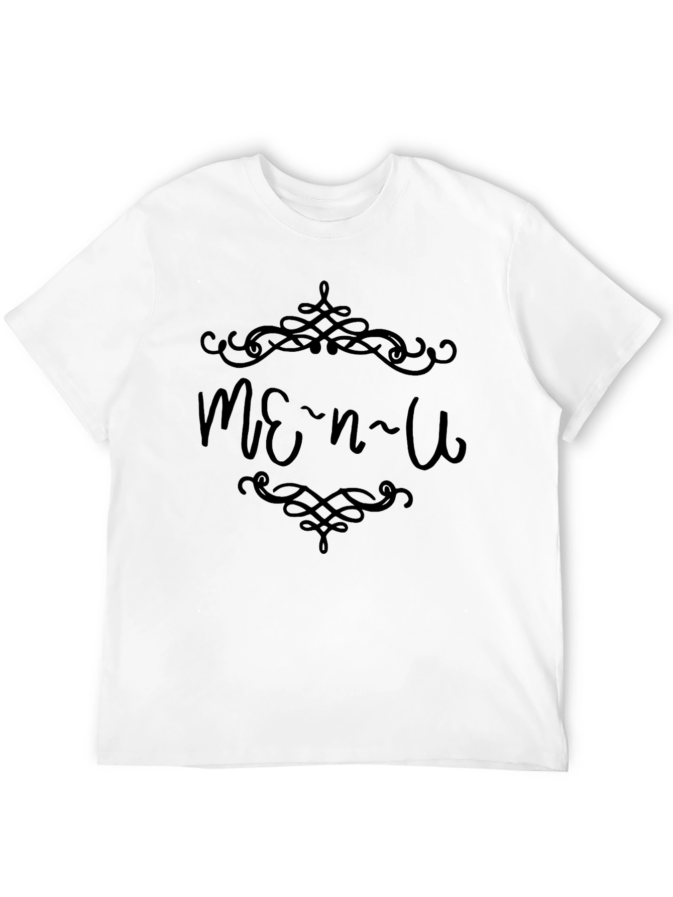 Stylish Menu Graphic Tee - Unique Design