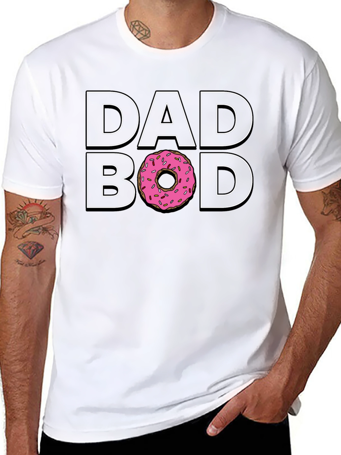 Dad Bod Donut T-Shirt - Funny Dad Shirt