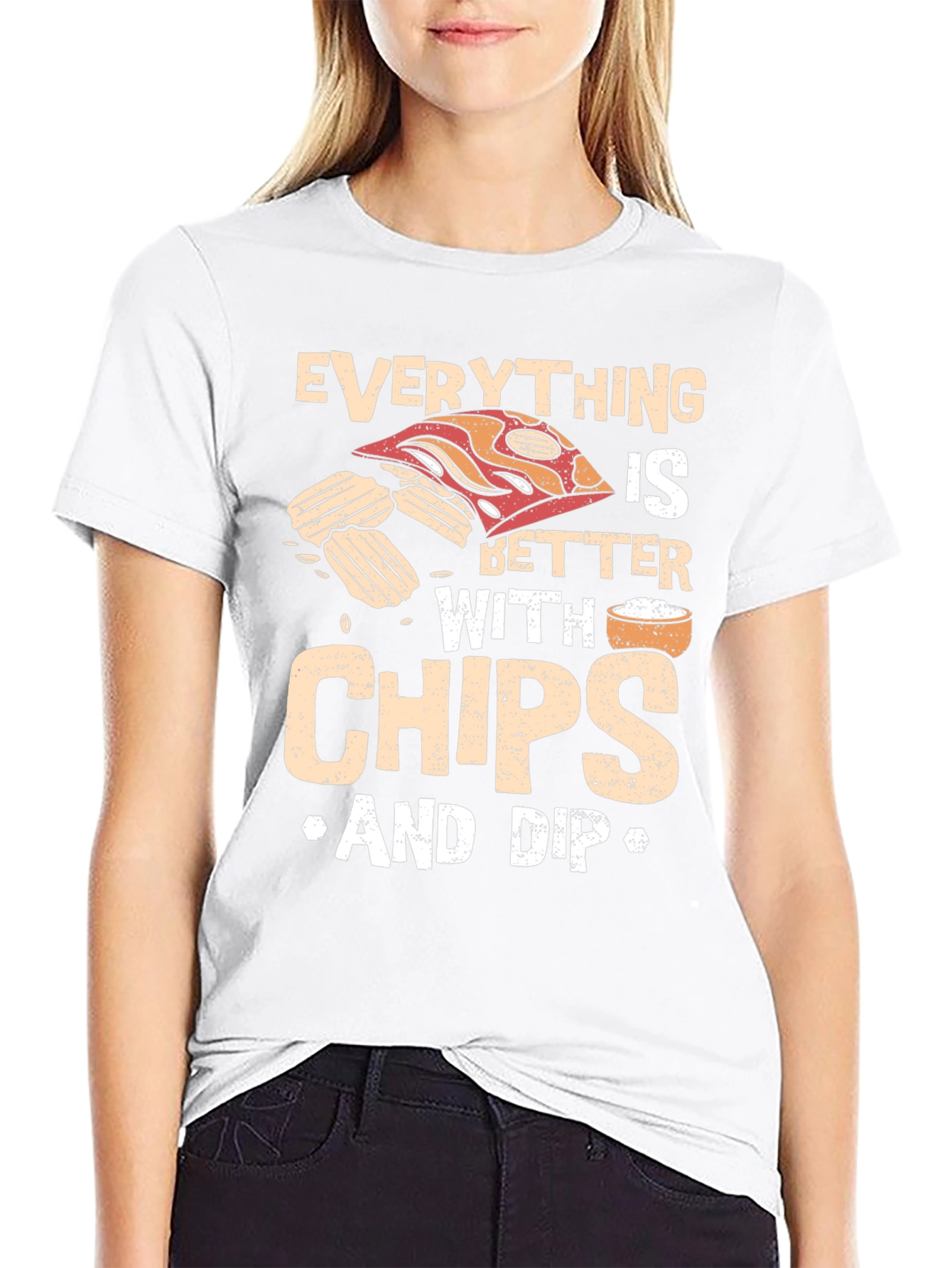 Funny Chips and Dip Graphic T-Shirt