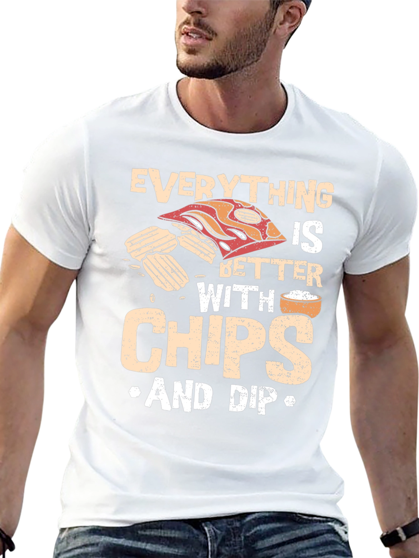 Funny Chips and Dip Graphic T-Shirt