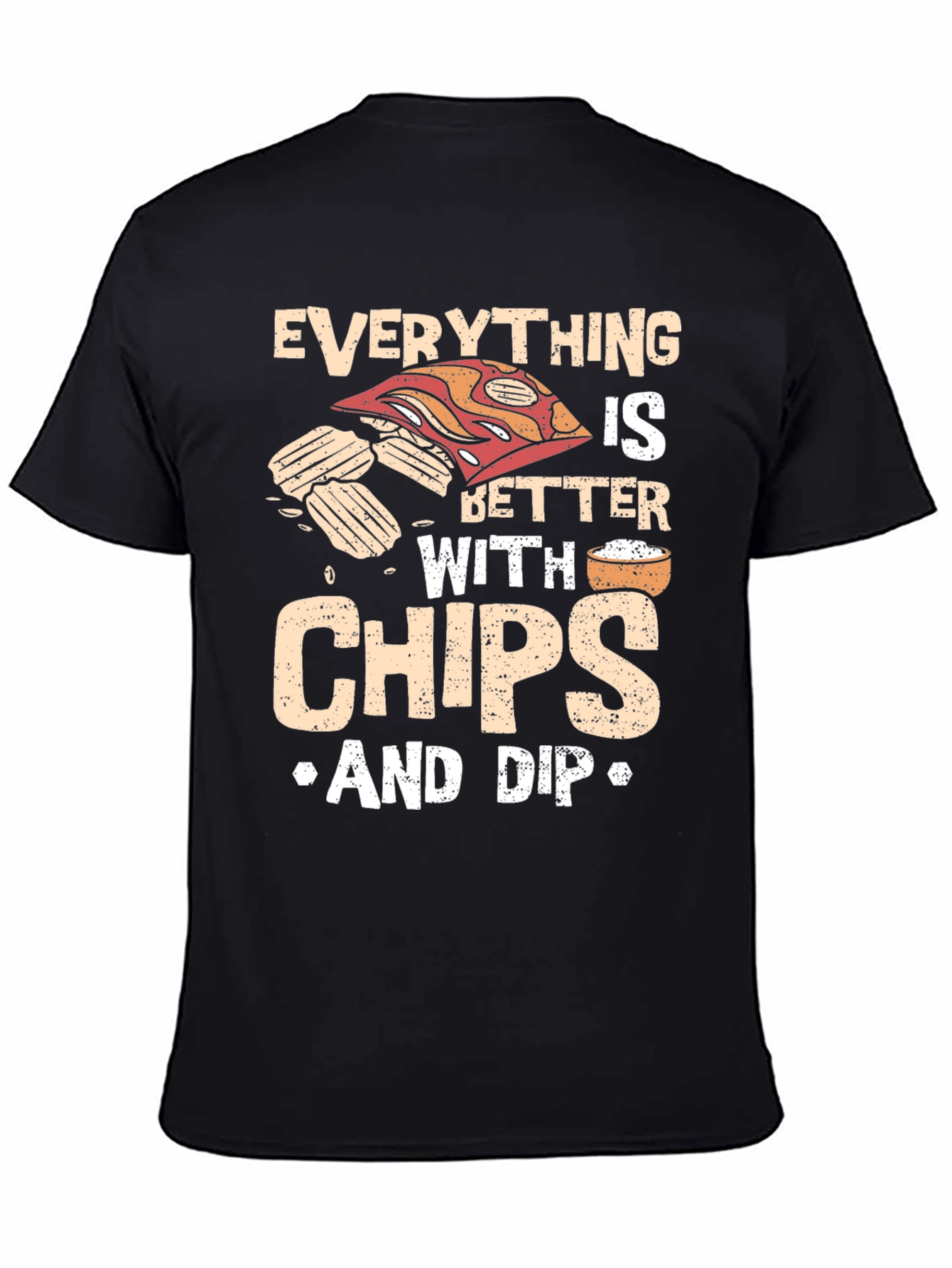 Funny Chips and Dip Graphic T-Shirt