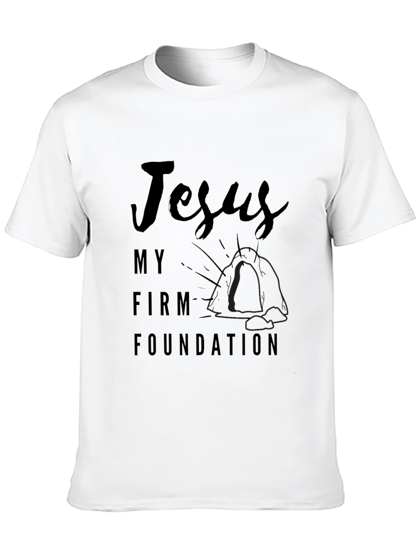 Jesus My Firm Foundation Graphic Tee