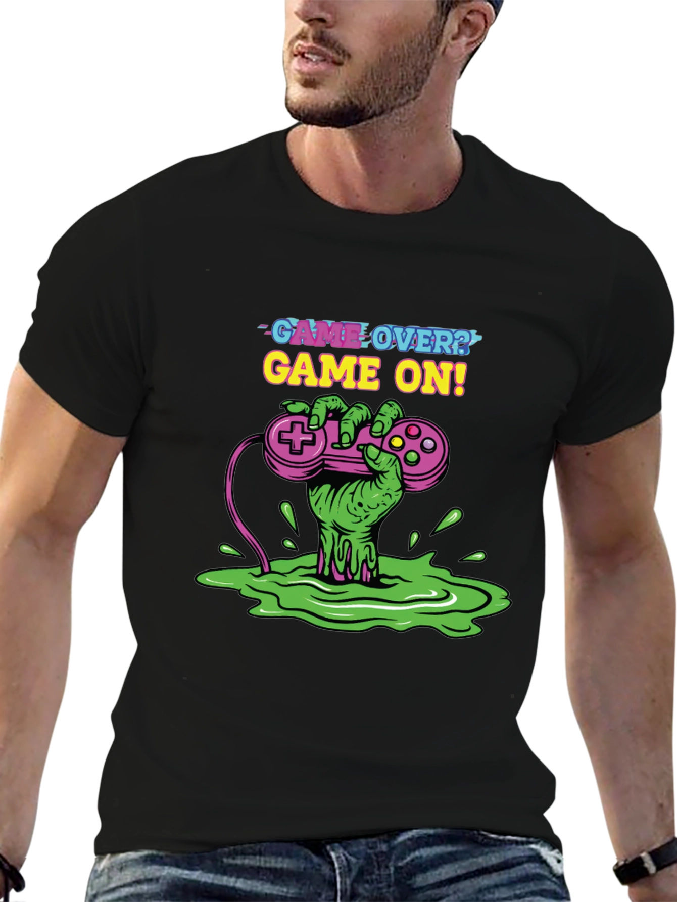 Game Over? Game On! T-Shirt - Gamer Style