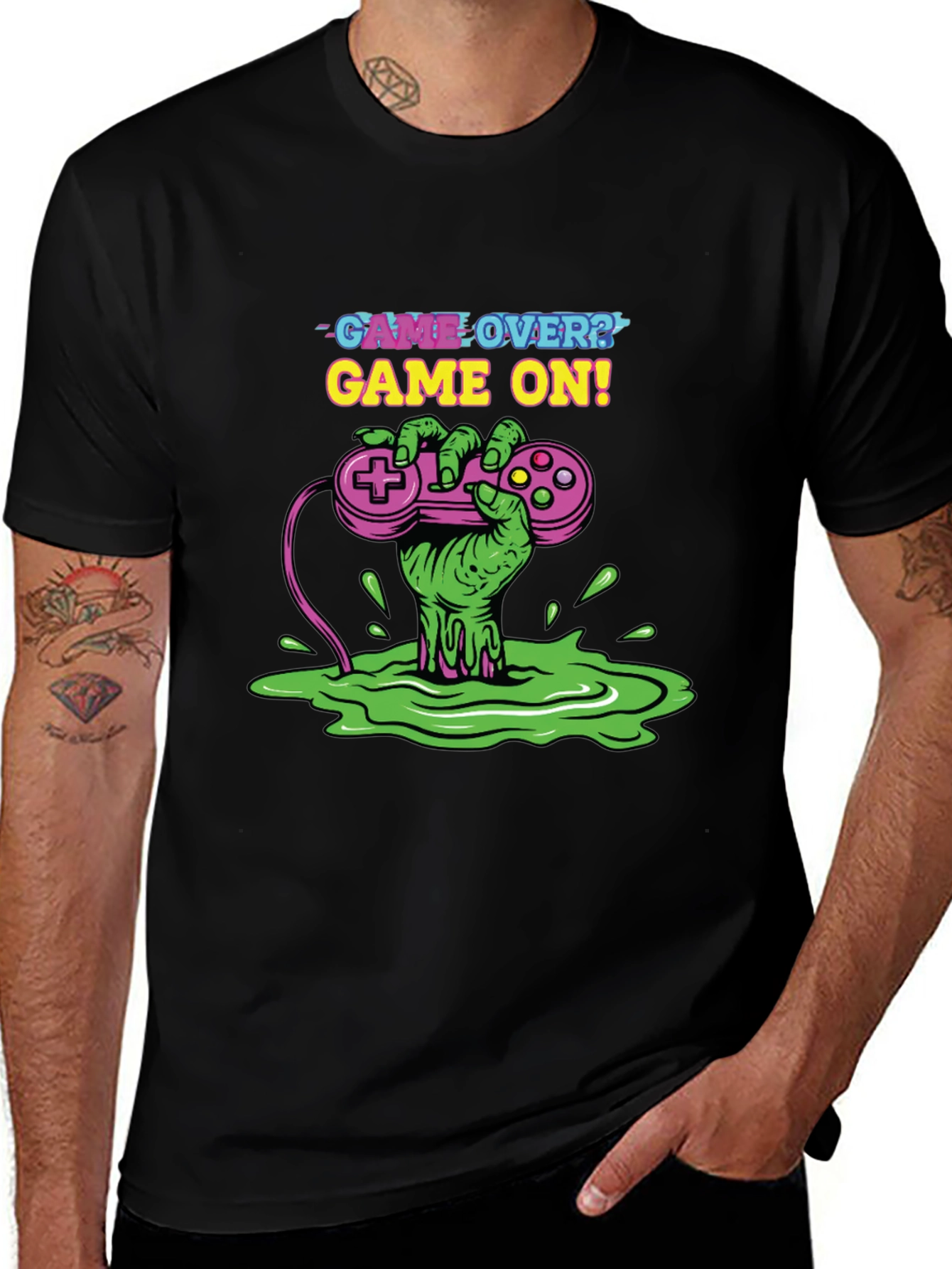 Game Over? Game On! T-Shirt - Gamer Style
