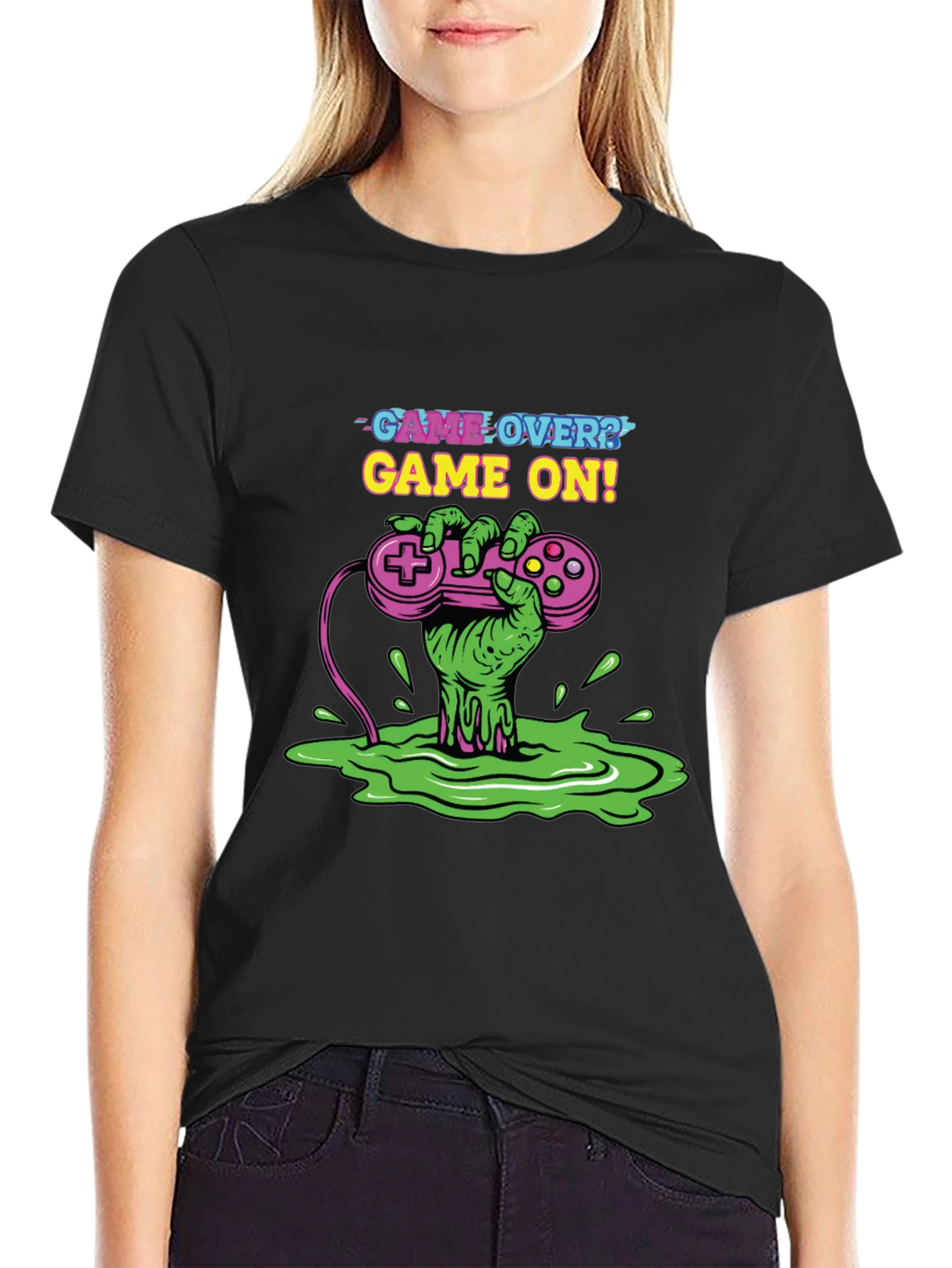 Game Over? Game On! T-Shirt - Gamer Style
