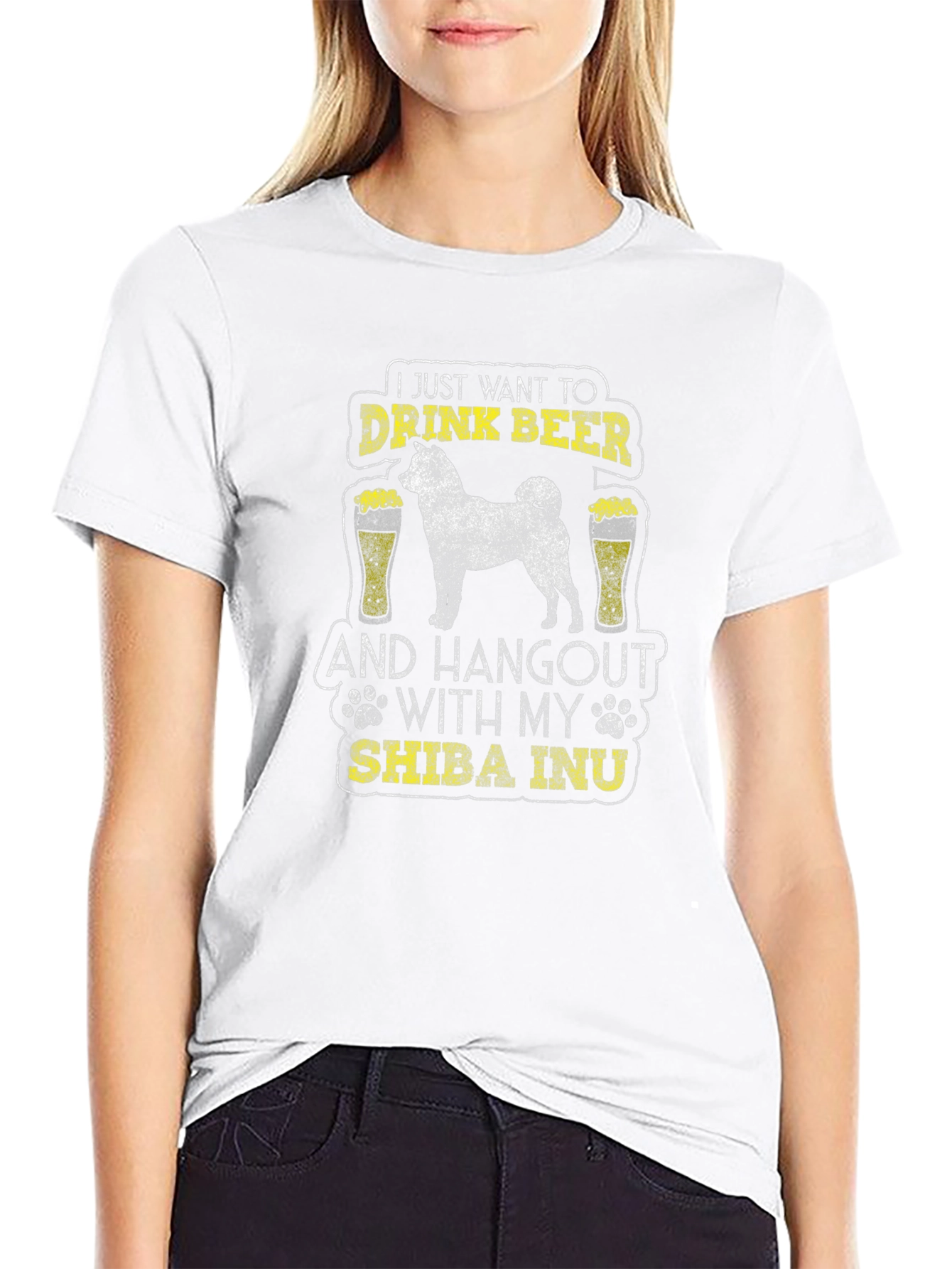 Drink Beer Shiba Inu T-Shirt