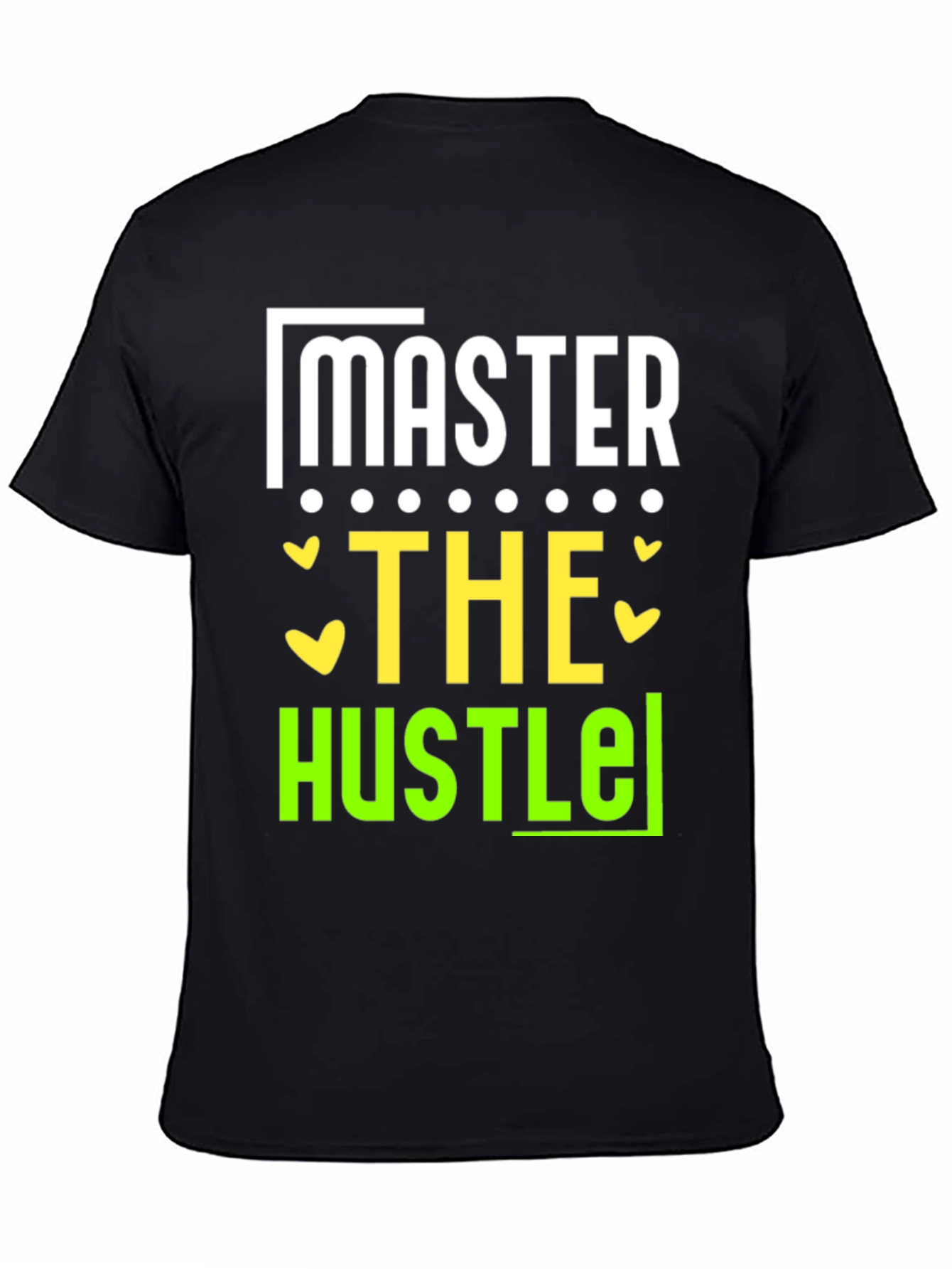 Master The Hustle Black Graphic Tee