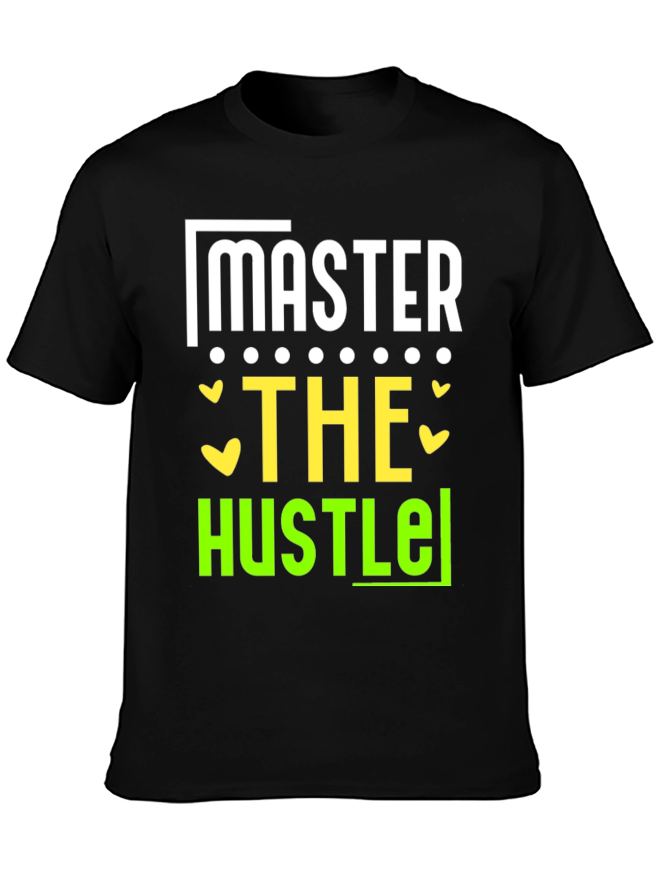 Master The Hustle Black Graphic Tee